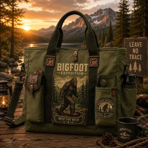 Bigfoot Expedition Into The Wild Est 1967 Tote Bag