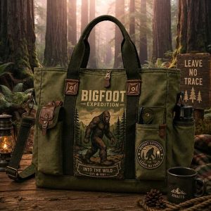 Bigfoot Expedition Into The Wild Est 1967 Tote Bag