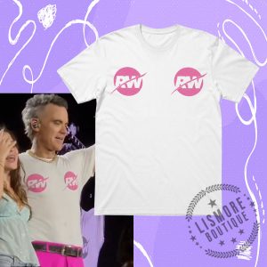 Robbie Williams At Bilbao BBK Live Pink RW Logo Shirt