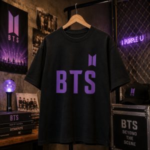 Ronaldinho x BTS Purple Logo Shirt