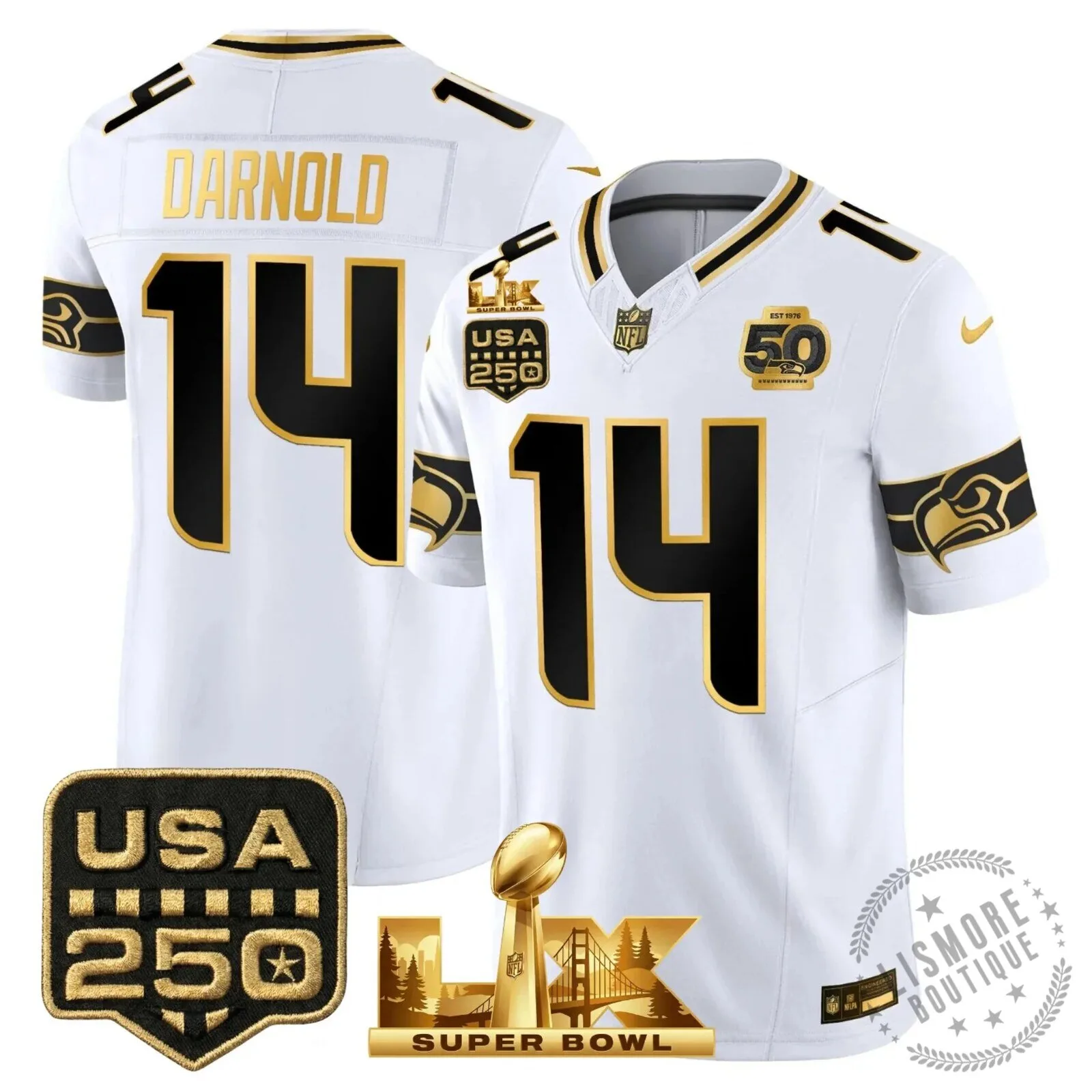 Seattle Seahawks Jaxon Smith-Njigba Super Bowl Champions Throwback Football Jersey 150 Seattle Seahawks Jaxon Smith-Njigba Super Bowl Champions Throwback Football Jersey