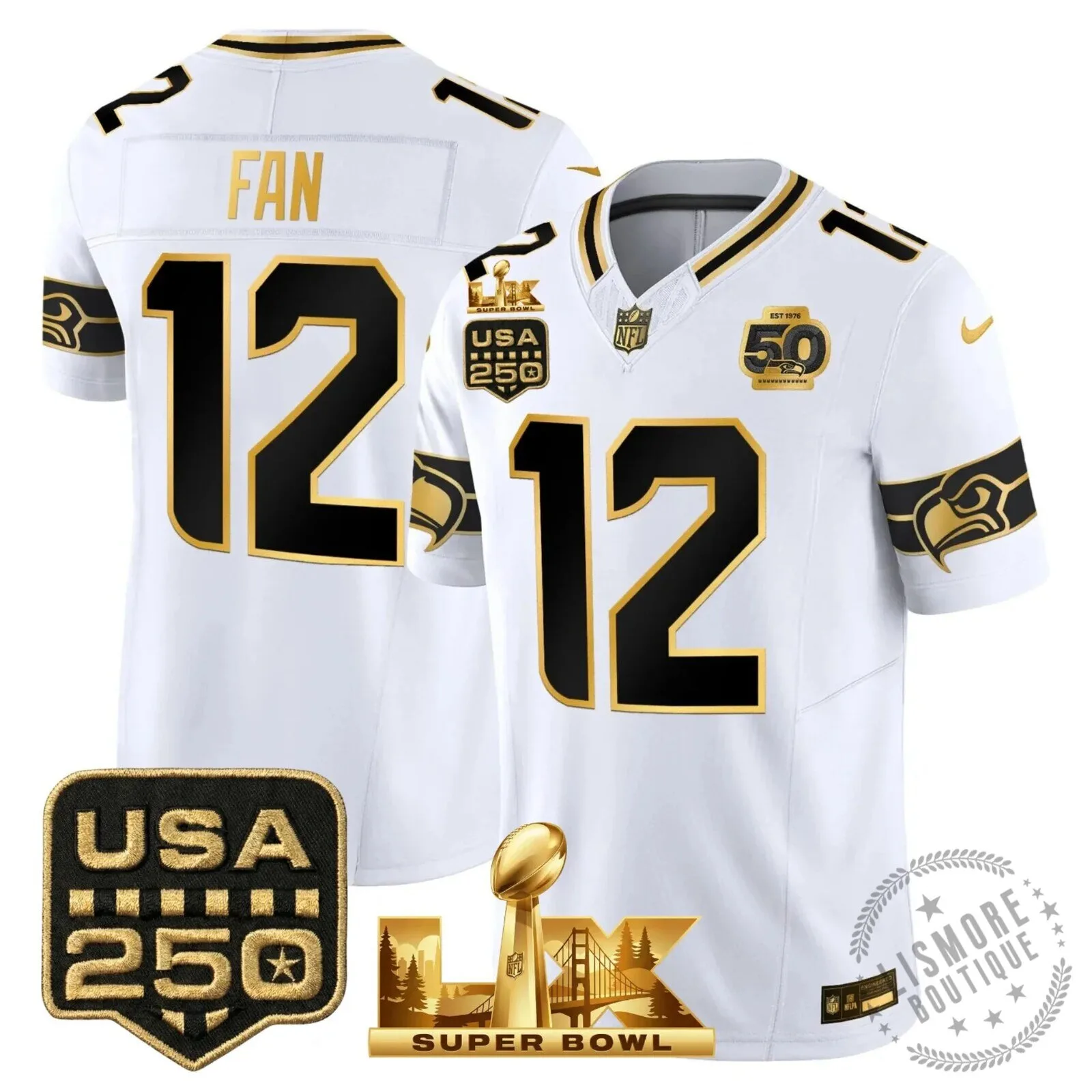 Seattle Seahawks Jaxon Smith-Njigba Super Bowl Champions Throwback Football Jersey 152 Seattle Seahawks Jaxon Smith-Njigba Super Bowl Champions Throwback Football Jersey