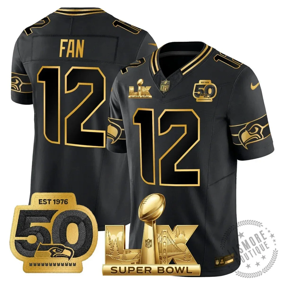 Seattle Seahawks Jaxon Smith-Njigba Super Bowl Champions Throwback Football Jersey 165 Seattle Seahawks Jaxon Smith-Njigba Super Bowl Champions Throwback Football Jersey