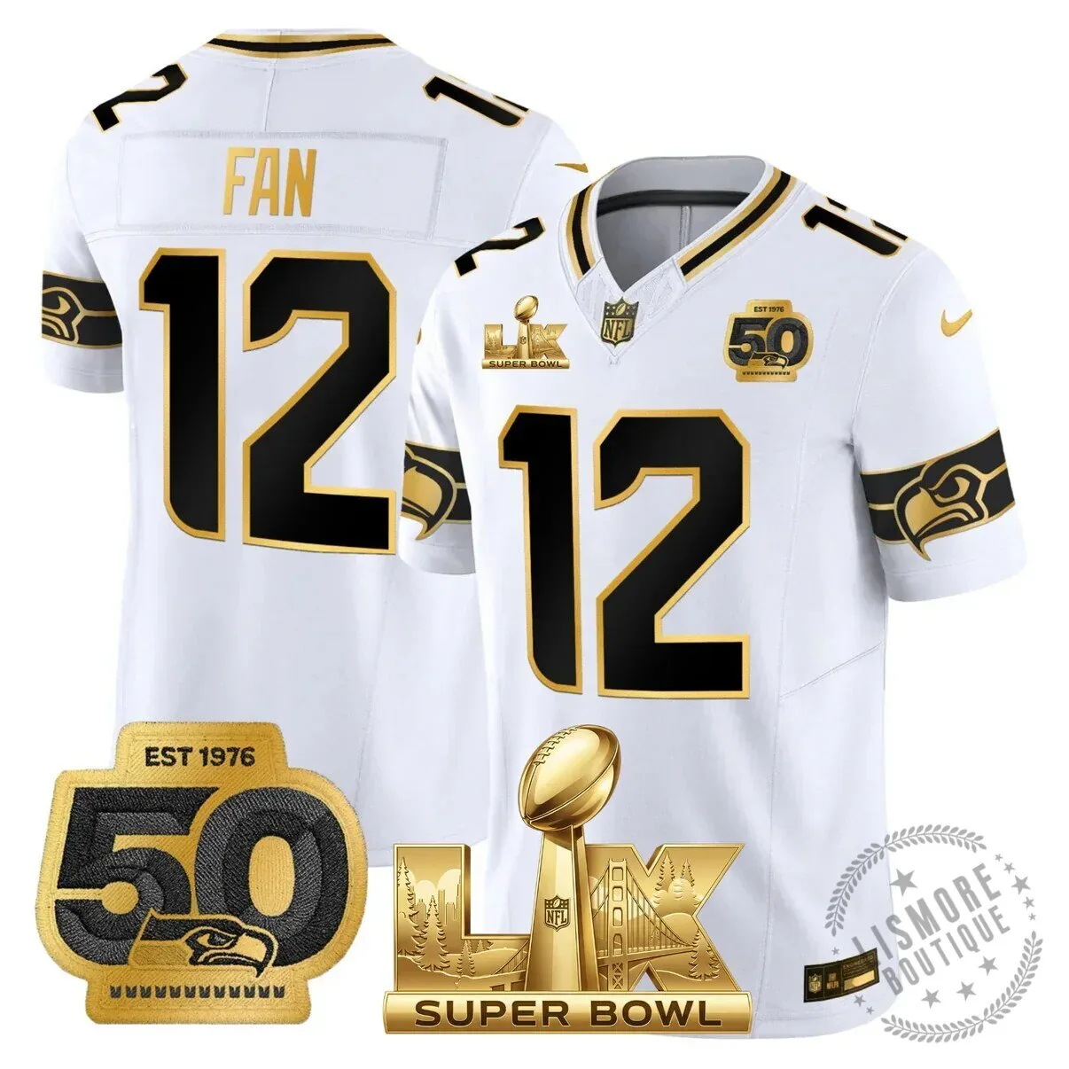 Seattle Seahawks Jaxon Smith-Njigba Super Bowl Champions Throwback Football Jersey 166 Seattle Seahawks Jaxon Smith-Njigba Super Bowl Champions Throwback Football Jersey