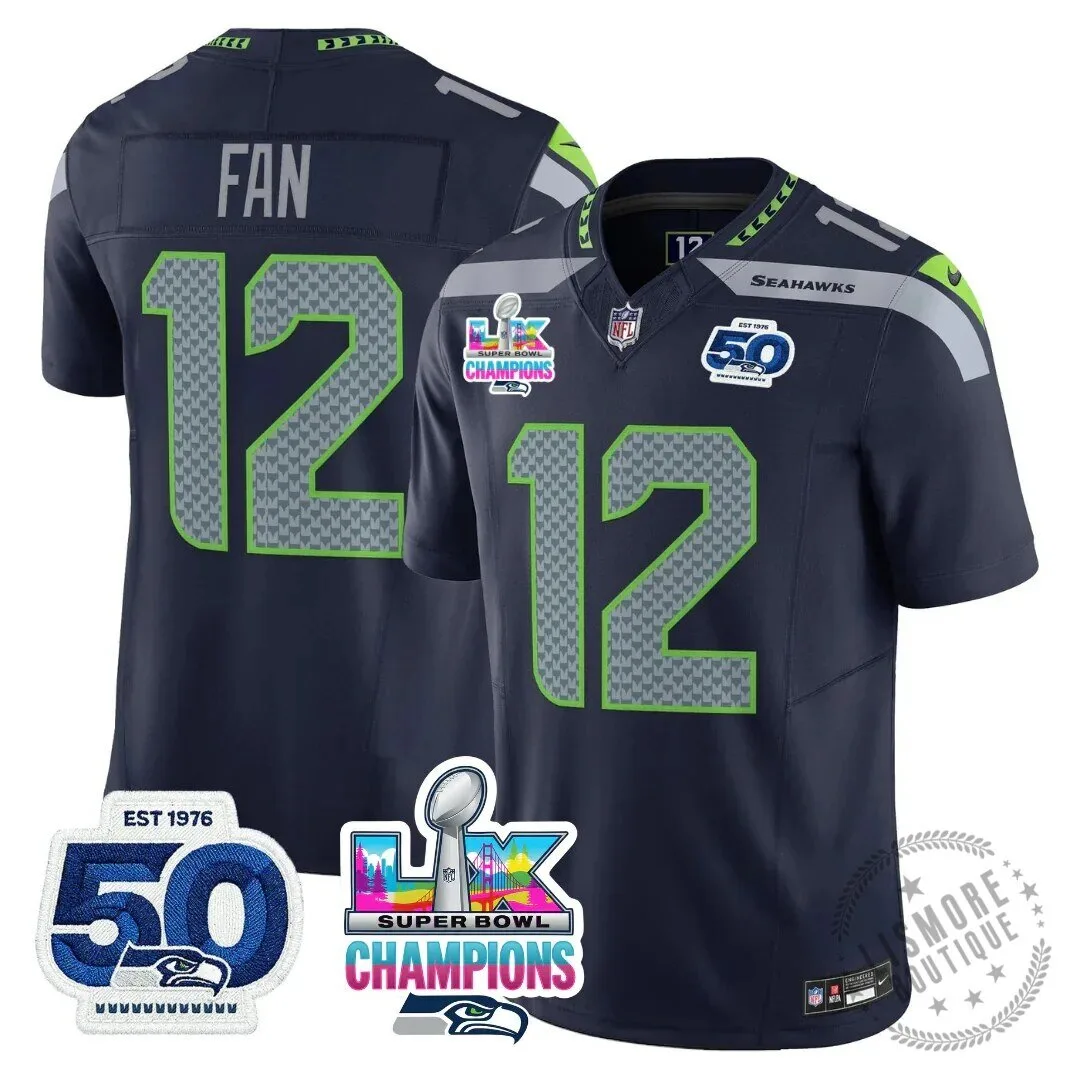 Seattle Seahawks Jaxon Smith-Njigba Super Bowl Champions Throwback Football Jersey 177 Seattle Seahawks Jaxon Smith-Njigba Super Bowl Champions Throwback Football Jersey