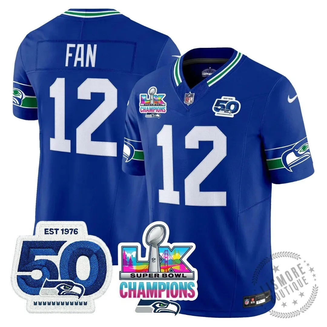 Seattle Seahawks Jaxon Smith-Njigba Super Bowl Champions Throwback Football Jersey 178 Seattle Seahawks Jaxon Smith-Njigba Super Bowl Champions Throwback Football Jersey