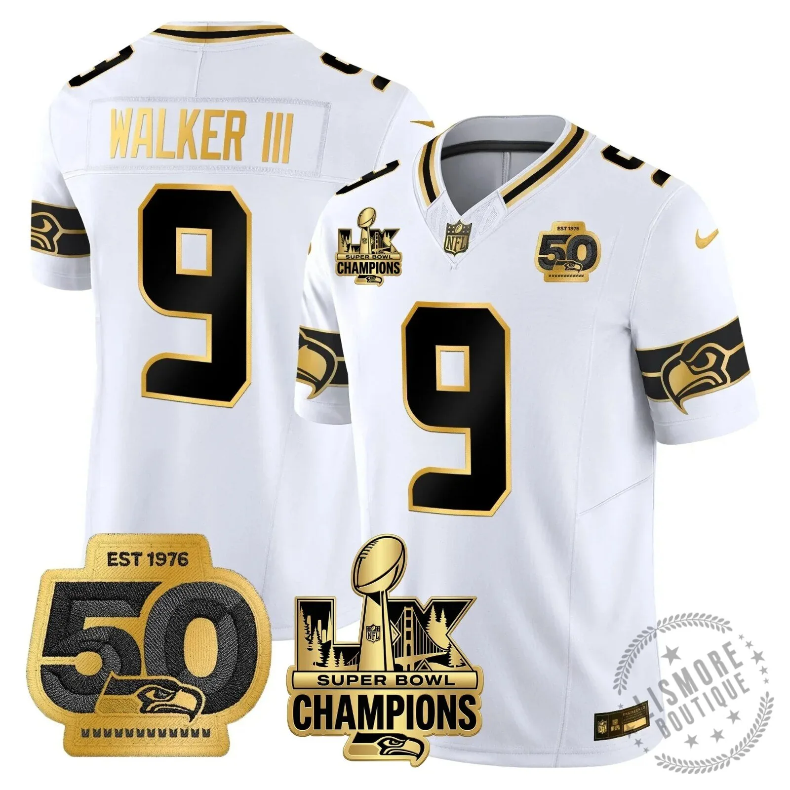 Seattle Seahawks Jaxon Smith-Njigba Super Bowl Champions Throwback Football Jersey 201 Seattle Seahawks Jaxon Smith-Njigba Super Bowl Champions Throwback Football Jersey