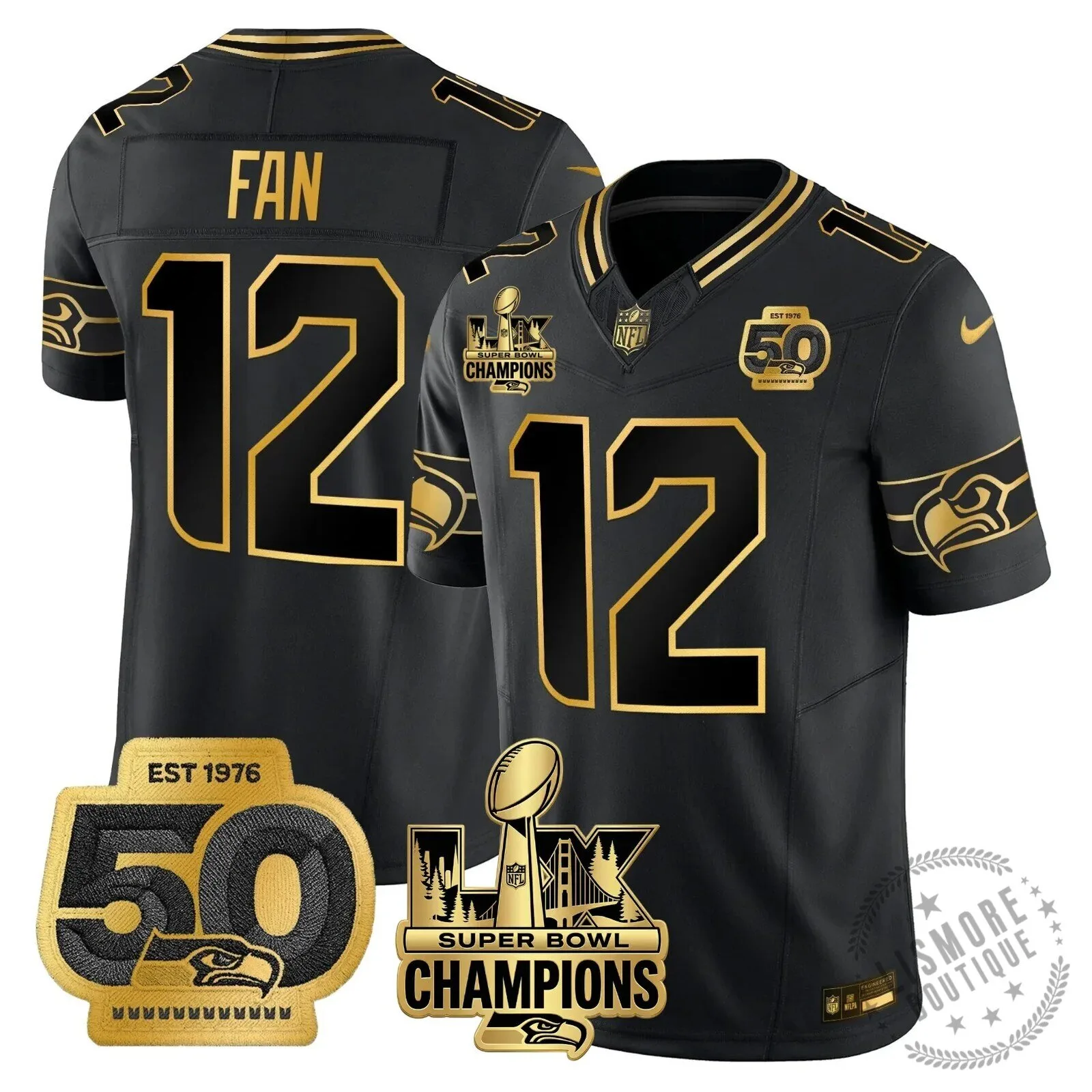 Seattle Seahawks Jaxon Smith-Njigba Super Bowl Champions Throwback Football Jersey 203 Seattle Seahawks Jaxon Smith-Njigba Super Bowl Champions Throwback Football Jersey