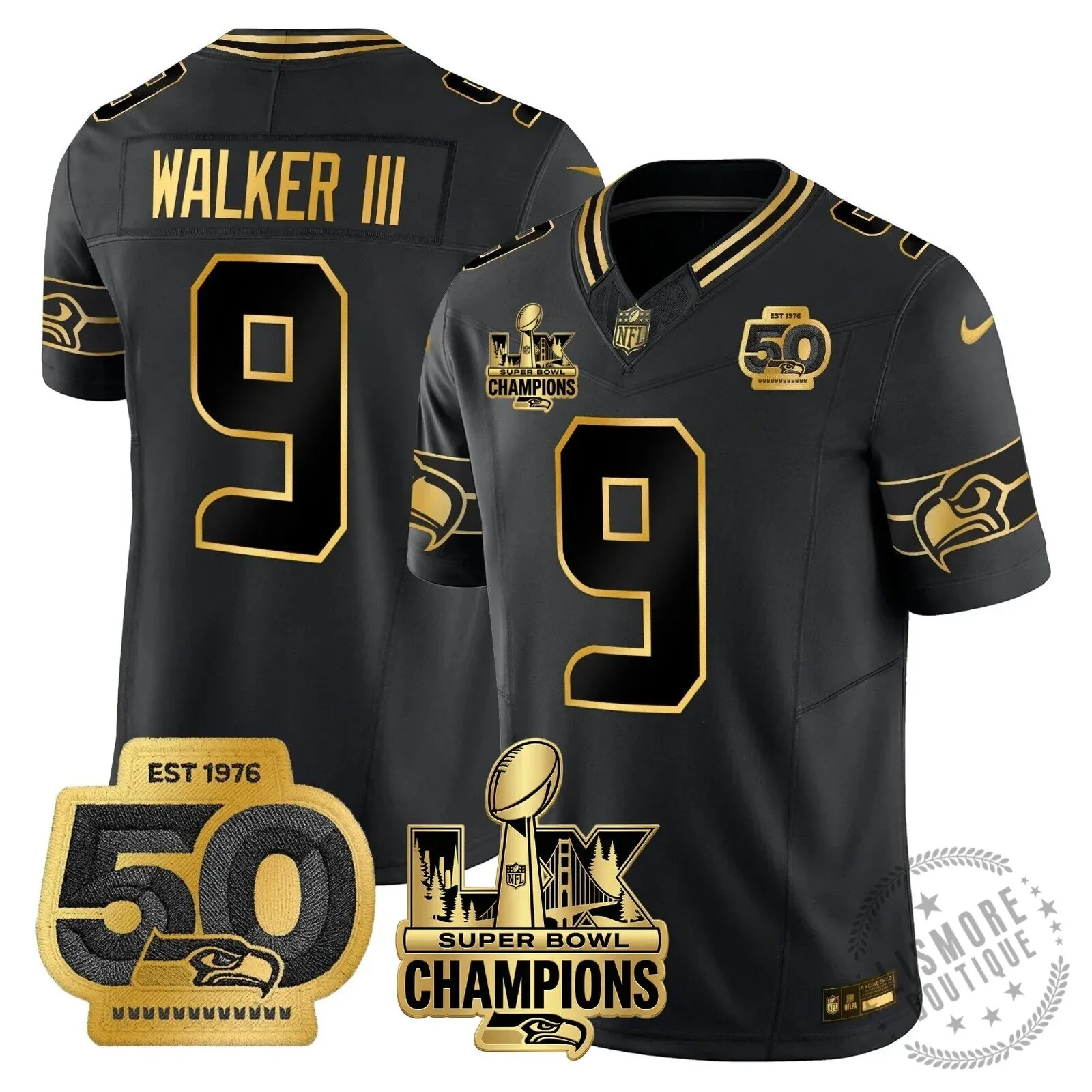 Seattle Seahawks Jaxon Smith-Njigba Super Bowl Champions Throwback Football Jersey 208 Seattle Seahawks Jaxon Smith-Njigba Super Bowl Champions Throwback Football Jersey