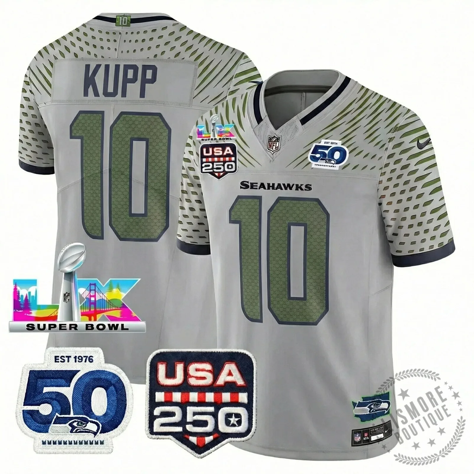 Seattle Seahawks Jaxon Smith-Njigba Super Bowl Champions Throwback Football Jersey 211 Seattle Seahawks Jaxon Smith-Njigba Super Bowl Champions Throwback Football Jersey