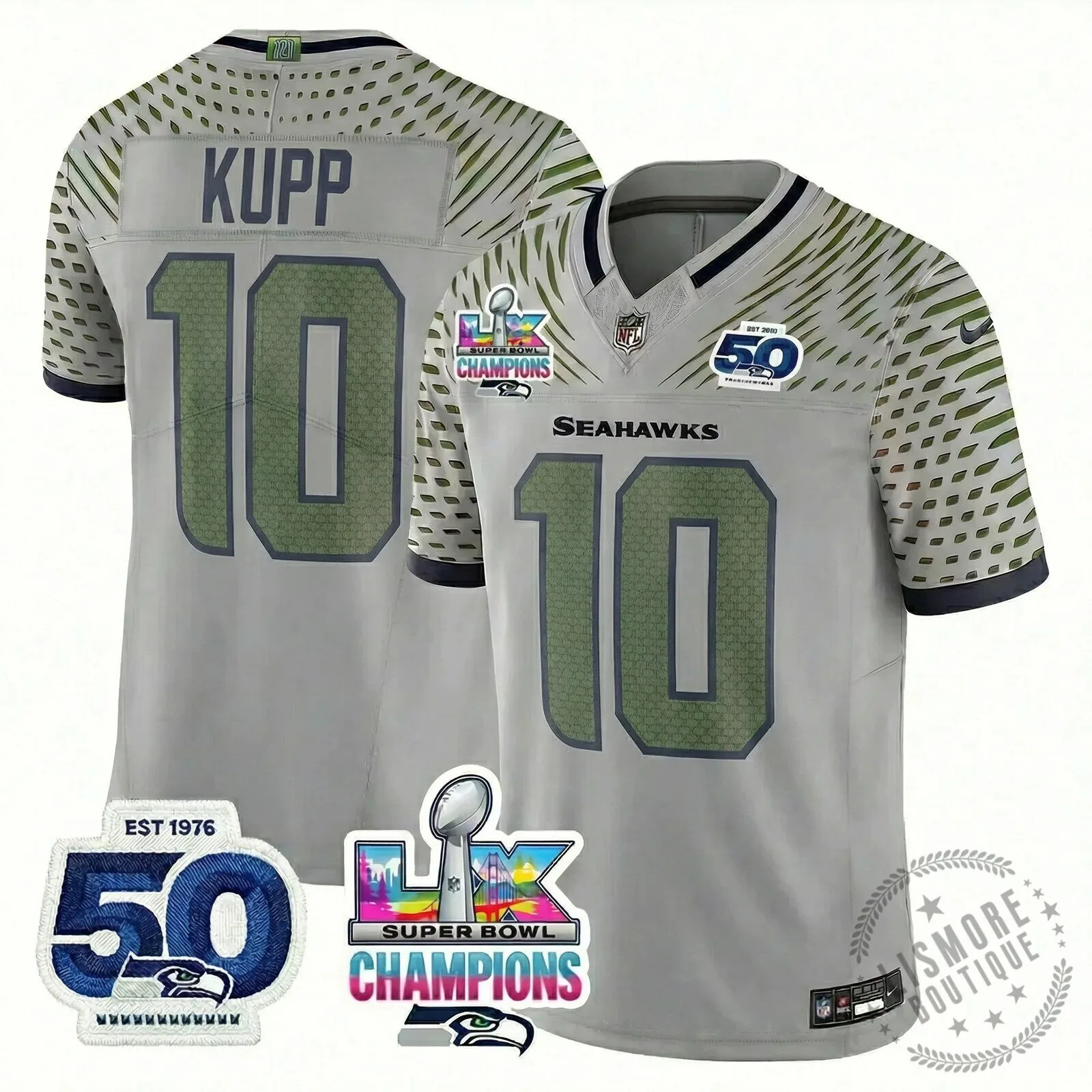 Seattle Seahawks Jaxon Smith-Njigba Super Bowl Champions Throwback Football Jersey 219 Seattle Seahawks Jaxon Smith-Njigba Super Bowl Champions Throwback Football Jersey