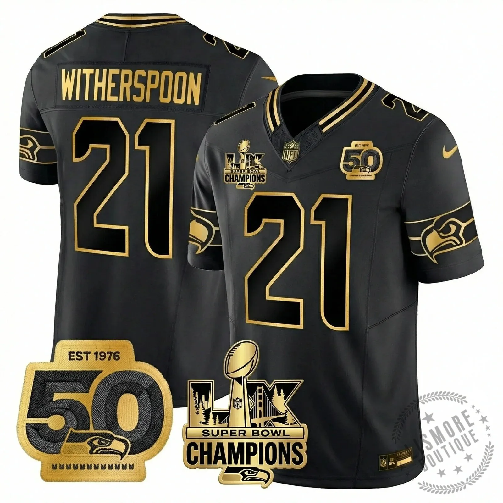 Seattle Seahawks Jaxon Smith-Njigba Super Bowl Champions Throwback Football Jersey 220 Seattle Seahawks Jaxon Smith-Njigba Super Bowl Champions Throwback Football Jersey