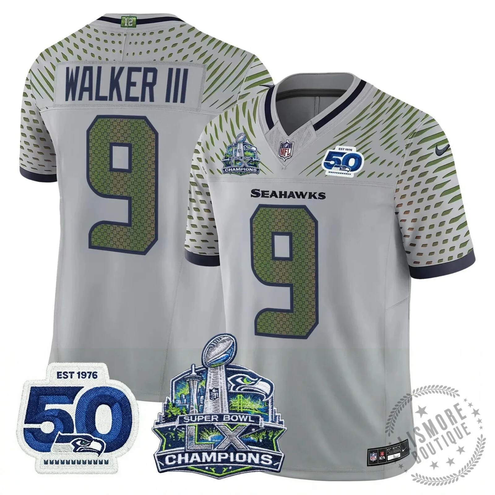 Seattle Seahawks Jaxon Smith-Njigba Super Bowl Champions Throwback Football Jersey 228 Seattle Seahawks Jaxon Smith-Njigba Super Bowl Champions Throwback Football Jersey