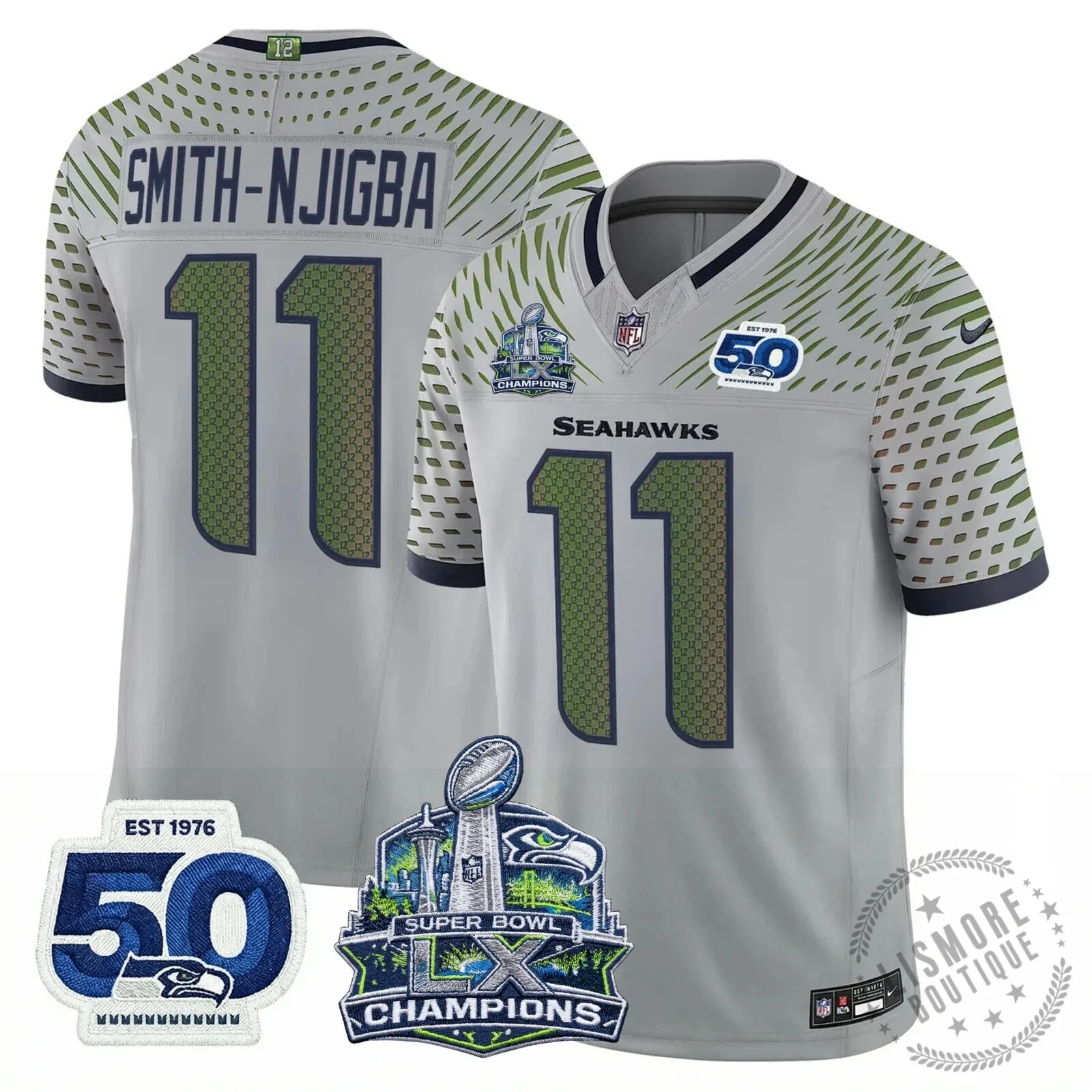 Seattle Seahawks Jaxon Smith-Njigba Super Bowl Champions Throwback Football Jersey 231 Seattle Seahawks Jaxon Smith-Njigba Super Bowl Champions Throwback Football Jersey