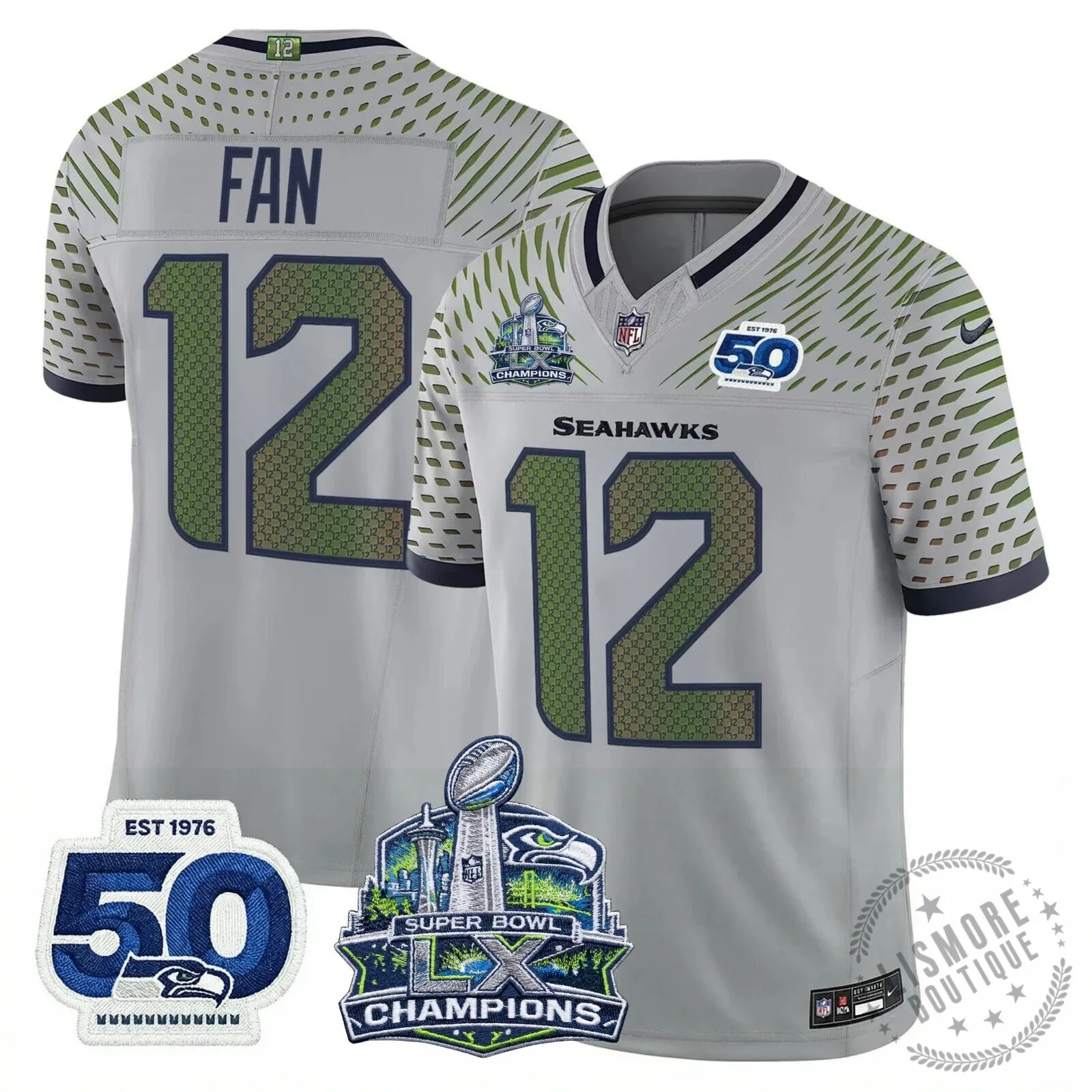 Seattle Seahawks Jaxon Smith-Njigba Super Bowl Champions Throwback Football Jersey 233 Seattle Seahawks Jaxon Smith-Njigba Super Bowl Champions Throwback Football Jersey