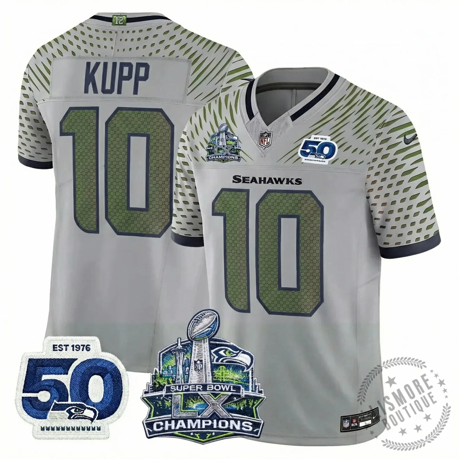 Seattle Seahawks Jaxon Smith-Njigba Super Bowl Champions Throwback Football Jersey 252 Seattle Seahawks Jaxon Smith-Njigba Super Bowl Champions Throwback Football Jersey