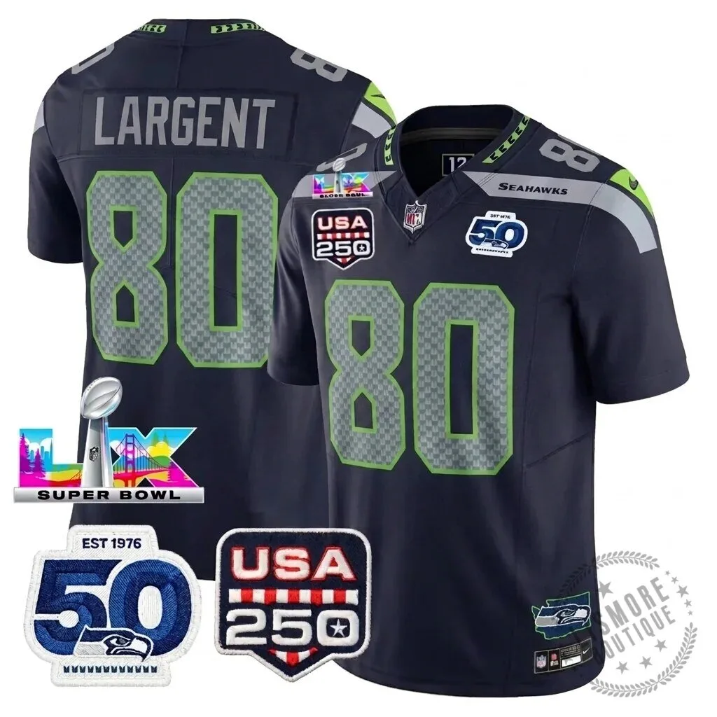 Seattle Seahawks Jaxon Smith-Njigba Super Bowl Champions Throwback Football Jersey 254 Seattle Seahawks Jaxon Smith-Njigba Super Bowl Champions Throwback Football Jersey