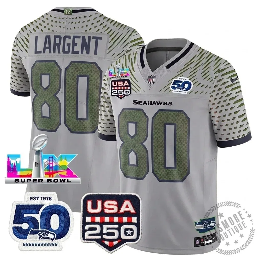 Seattle Seahawks Jaxon Smith-Njigba Super Bowl Champions Throwback Football Jersey 260 Seattle Seahawks Jaxon Smith-Njigba Super Bowl Champions Throwback Football Jersey