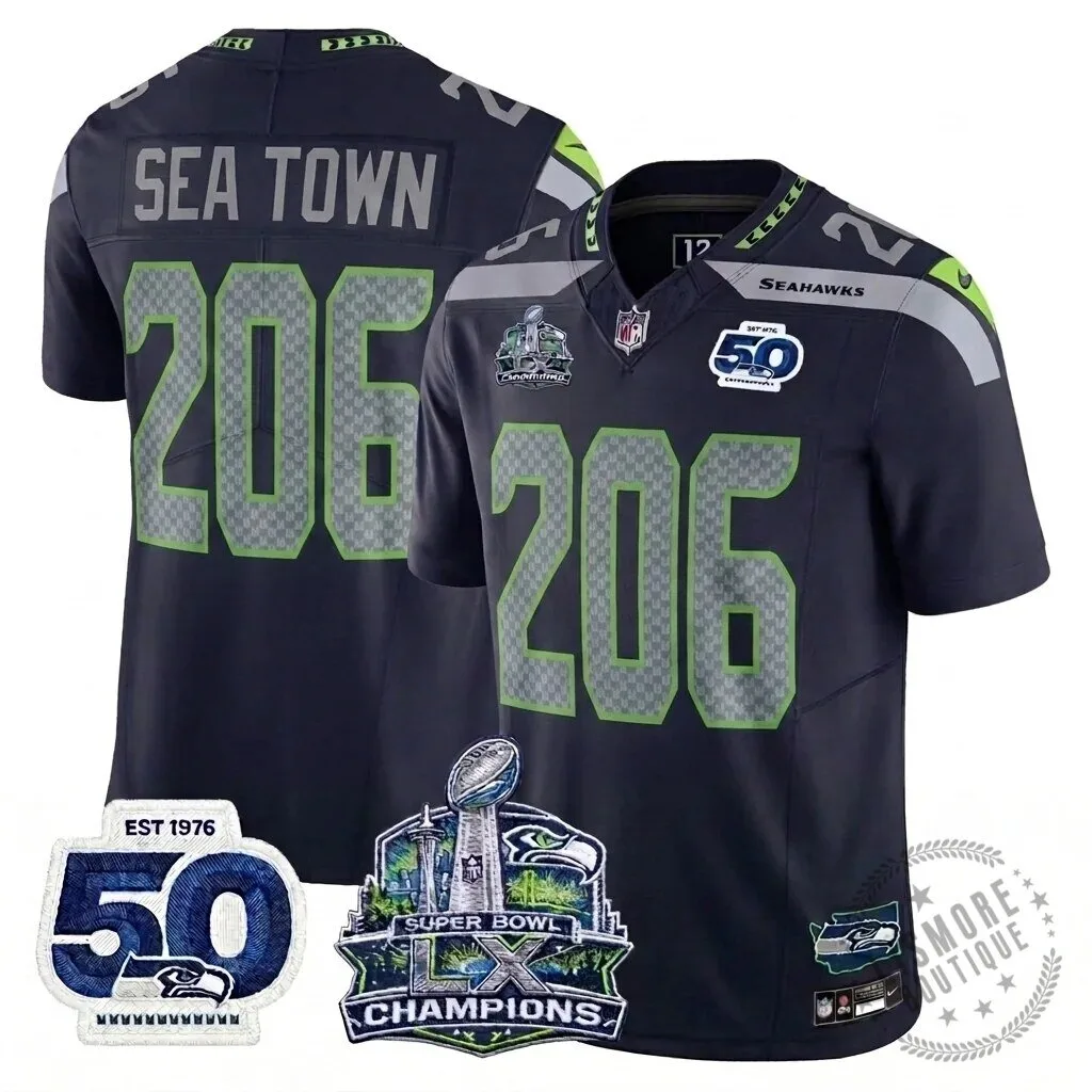 Seattle Seahawks Jaxon Smith-Njigba Super Bowl Champions Throwback Football Jersey 263 Seattle Seahawks Jaxon Smith-Njigba Super Bowl Champions Throwback Football Jersey
