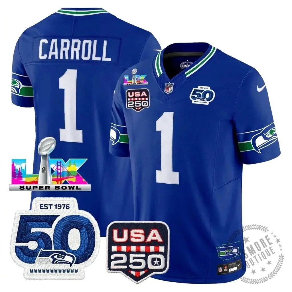Seattle Seahawks Jaxon Smith-Njigba Super Bowl Champions Throwback Football Jersey 271 Seattle Seahawks Jaxon Smith-Njigba Super Bowl Champions Throwback Football Jersey