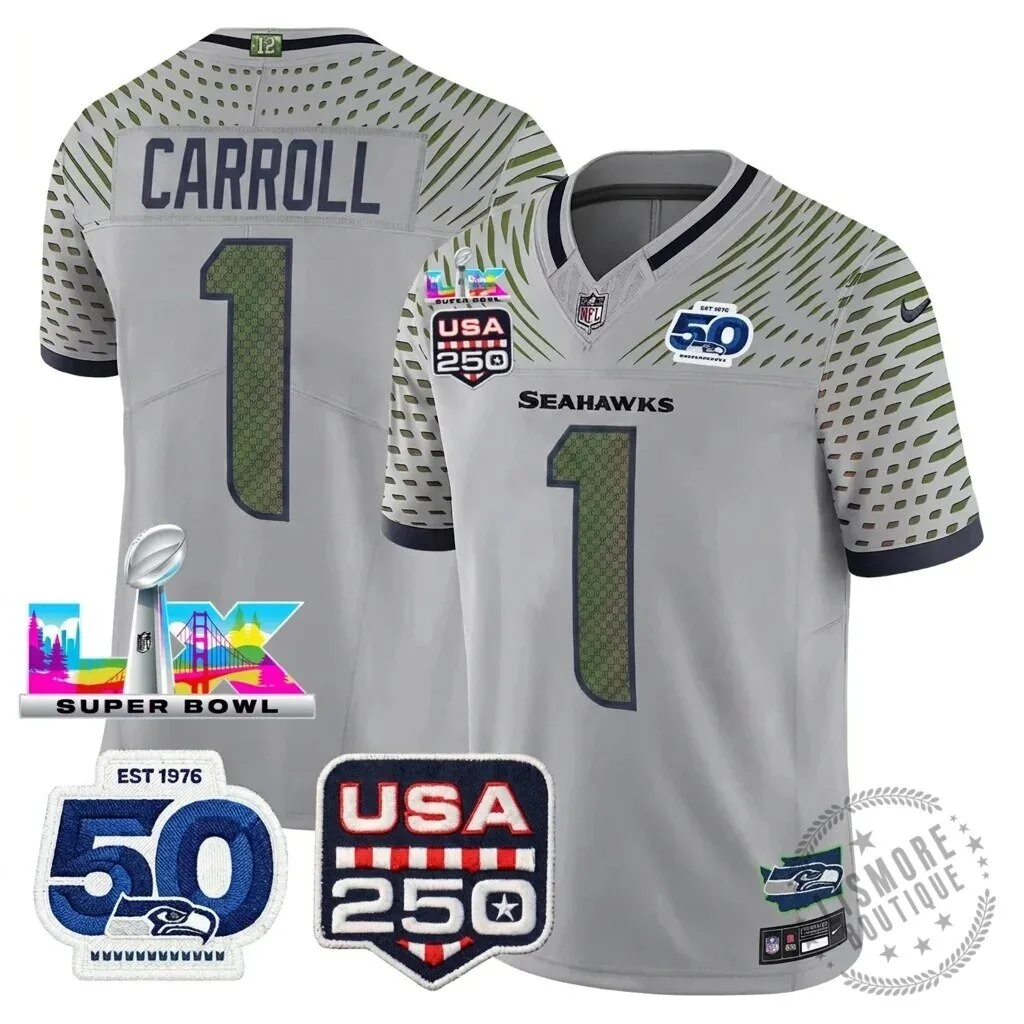 Seattle Seahawks Jaxon Smith-Njigba Super Bowl Champions Throwback Football Jersey 272 Seattle Seahawks Jaxon Smith-Njigba Super Bowl Champions Throwback Football Jersey