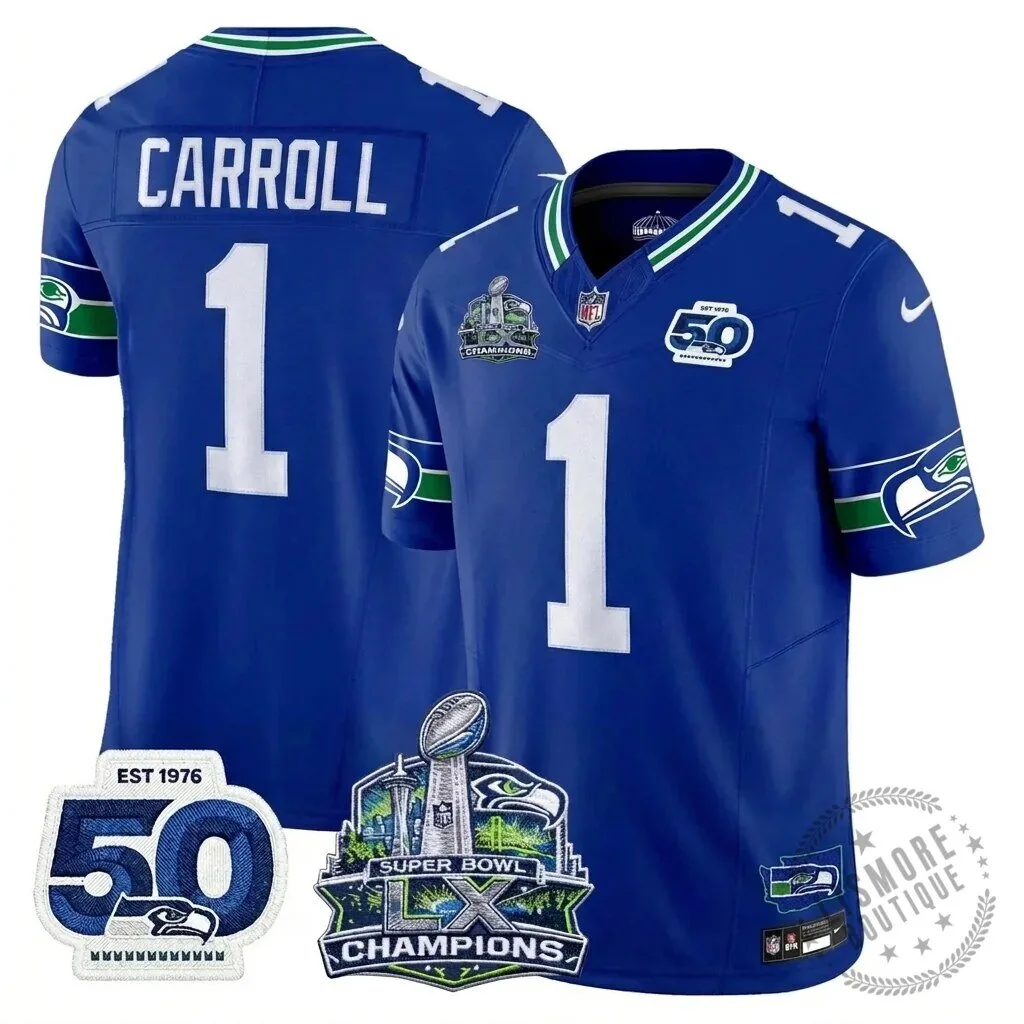 Seattle Seahawks Jaxon Smith-Njigba Super Bowl Champions Throwback Football Jersey 273 Seattle Seahawks Jaxon Smith-Njigba Super Bowl Champions Throwback Football Jersey