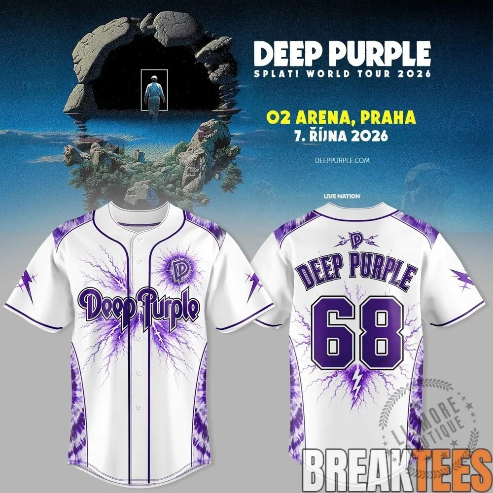 Deep Purple SPLAT! World Tour 2026 Baseball Jersey