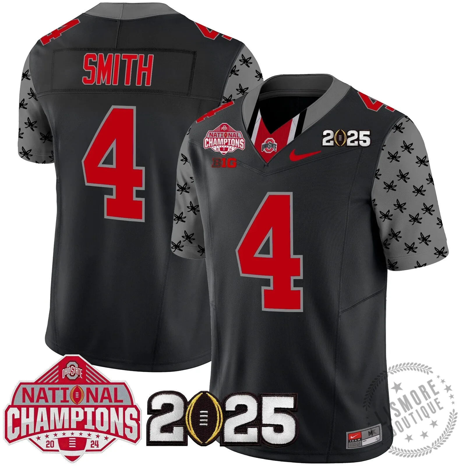 Ohio State Buckeyes National Champions 2025 Football Team Fan Jersey 61 Ohio State Buckeyes National Champions 2025 Football Team Fan Jersey