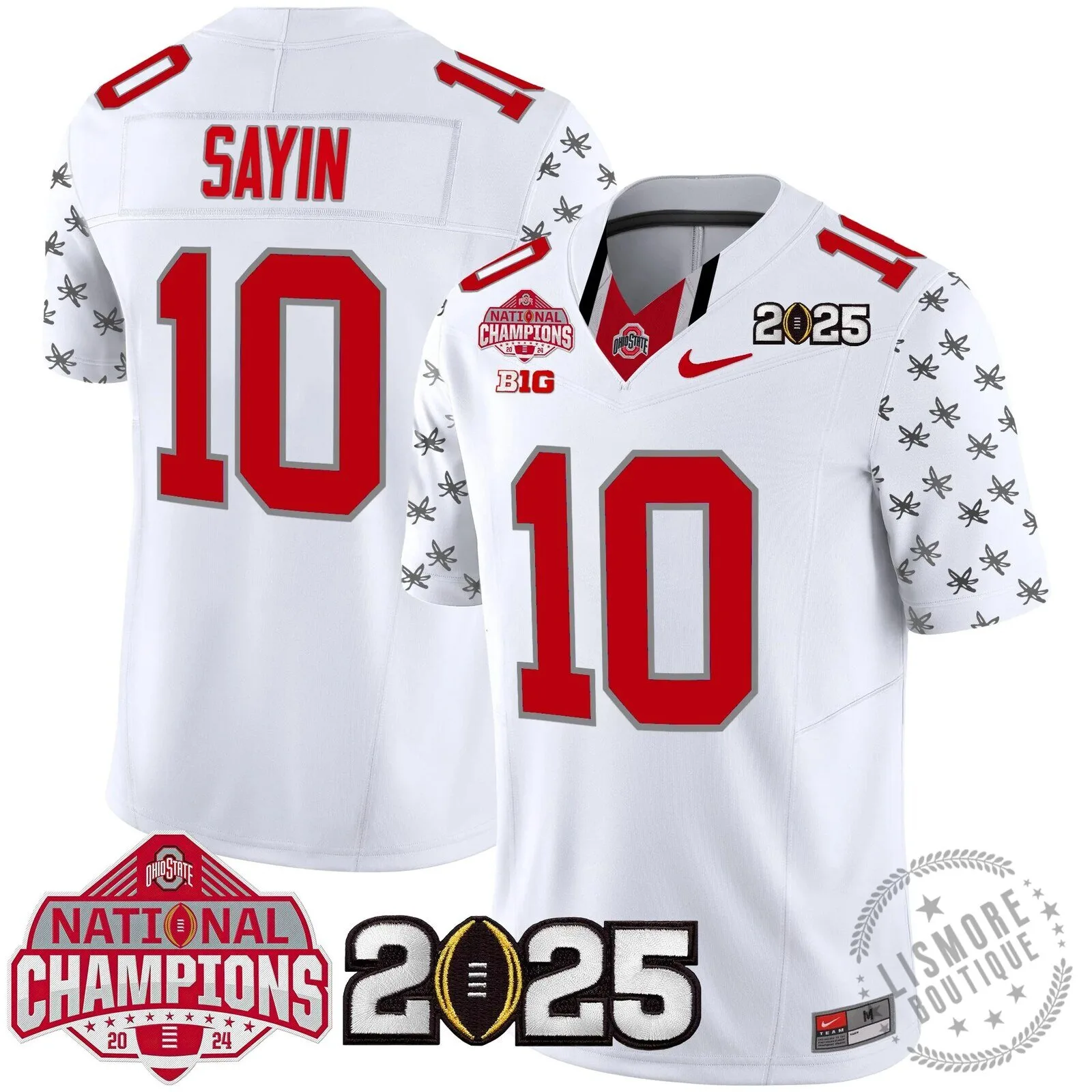 Ohio State Buckeyes National Champions 2025 Football Team Fan Jersey 72 Ohio State Buckeyes National Champions 2025 Football Team Fan Jersey