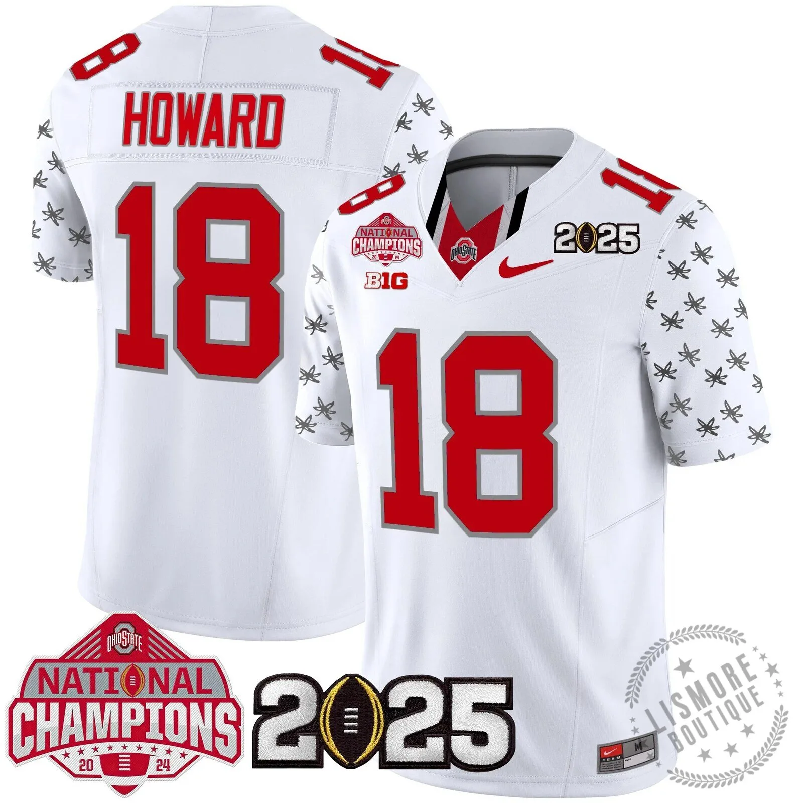 Ohio State Buckeyes National Champions 2025 Football Team Fan Jersey 73 Ohio State Buckeyes National Champions 2025 Football Team Fan Jersey