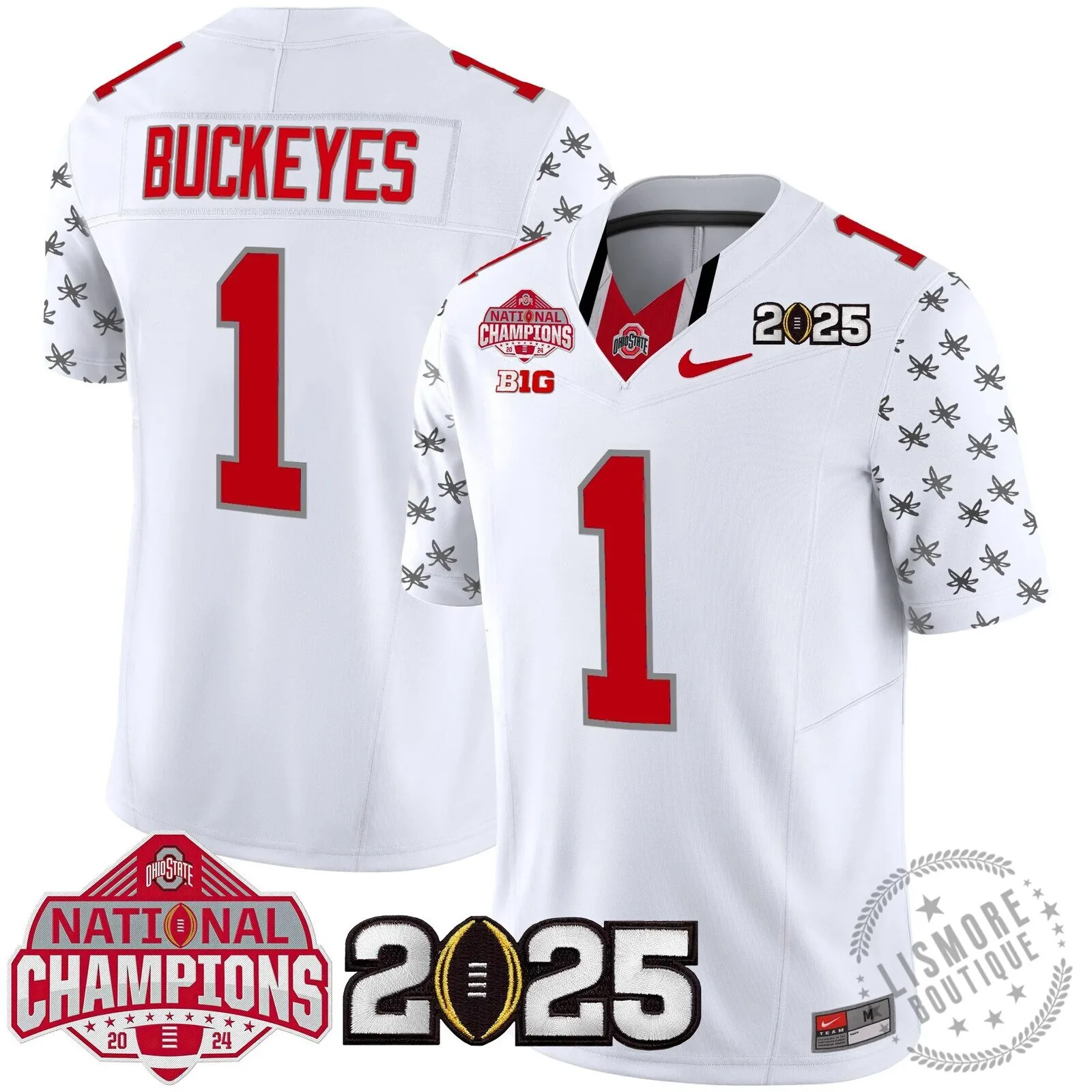Ohio State Buckeyes National Champions 2025 Football Team Fan Jersey 74 Ohio State Buckeyes National Champions 2025 Football Team Fan Jersey