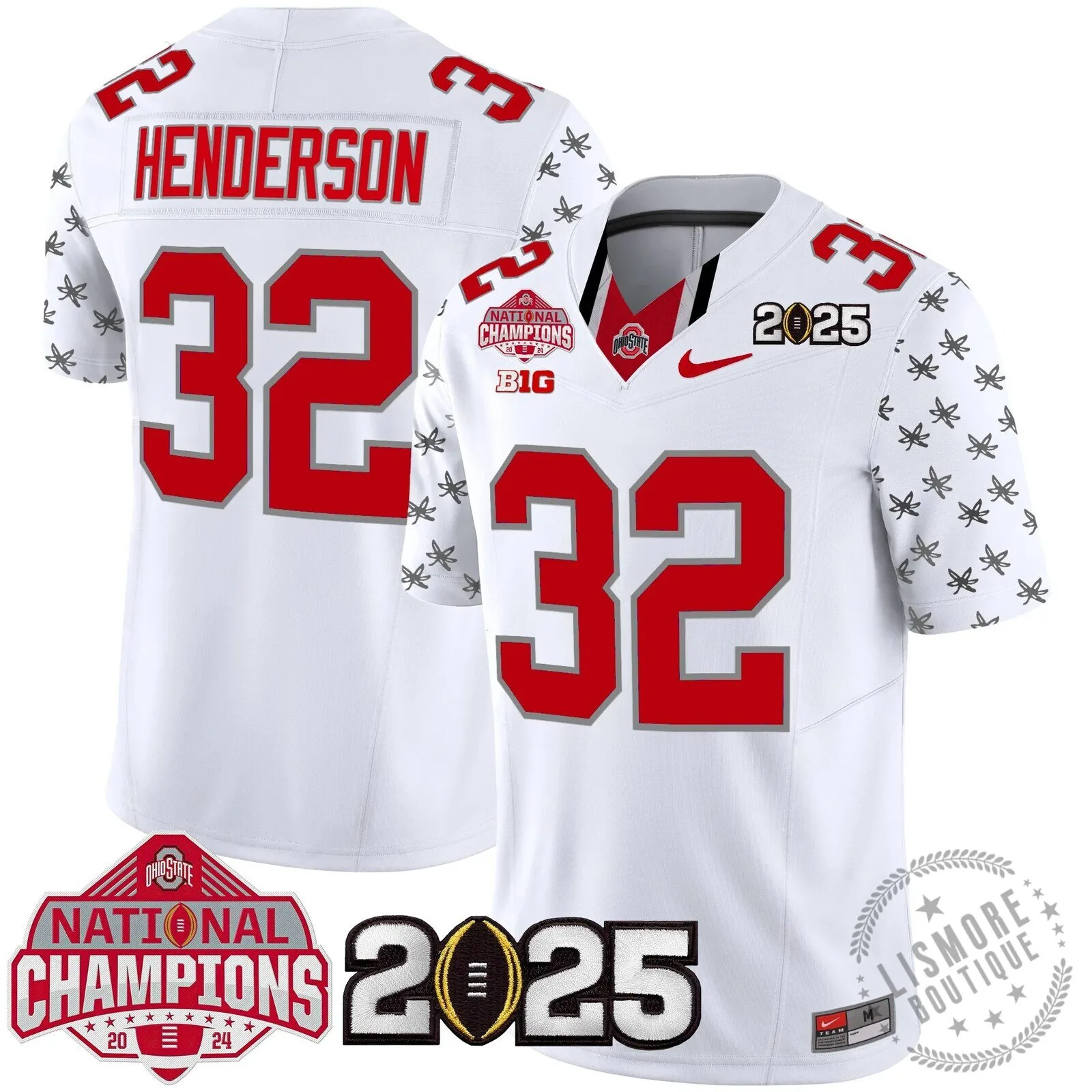 Ohio State Buckeyes National Champions 2025 Football Team Fan Jersey 76 Ohio State Buckeyes National Champions 2025 Football Team Fan Jersey