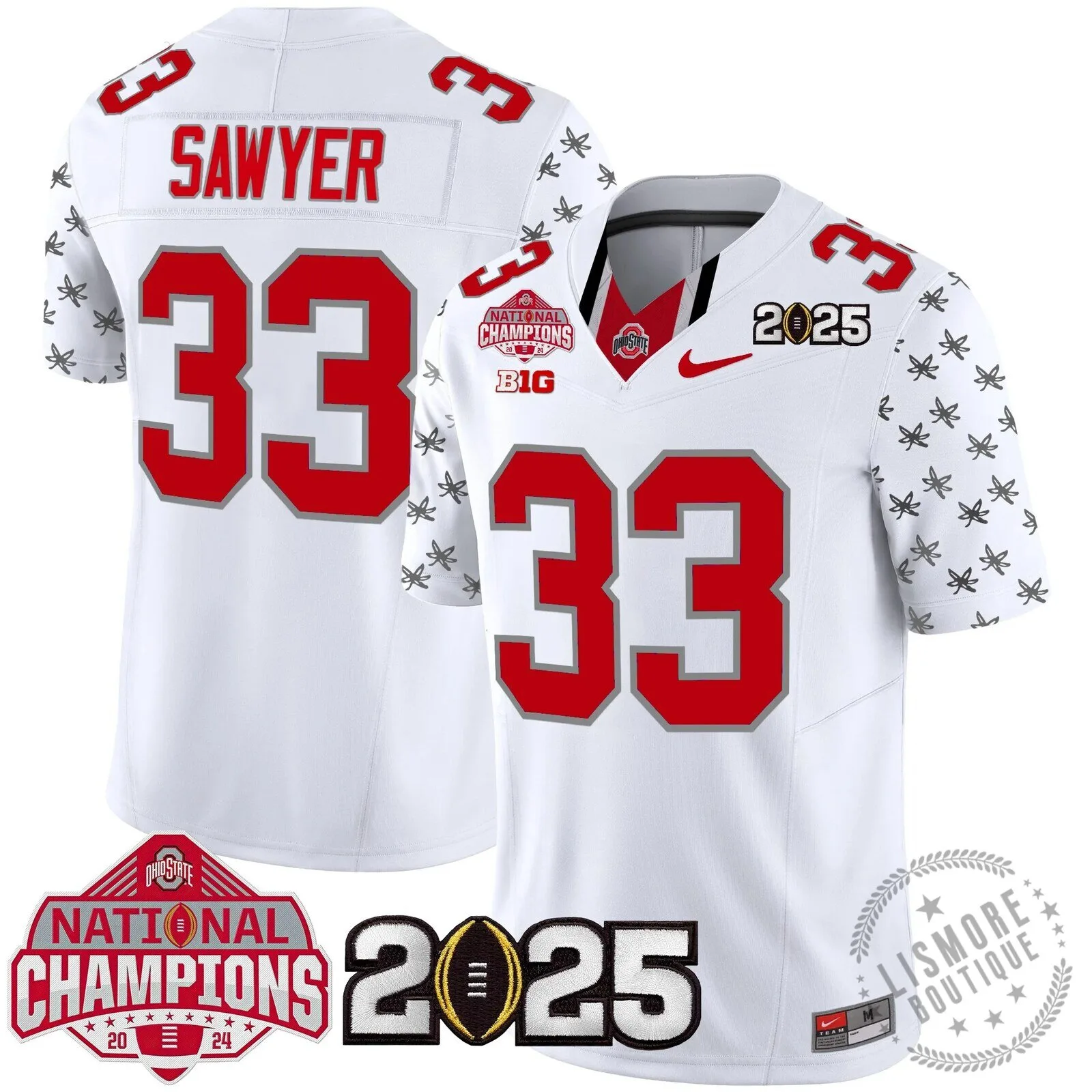 Ohio State Buckeyes National Champions 2025 Football Team Fan Jersey 78 Ohio State Buckeyes National Champions 2025 Football Team Fan Jersey