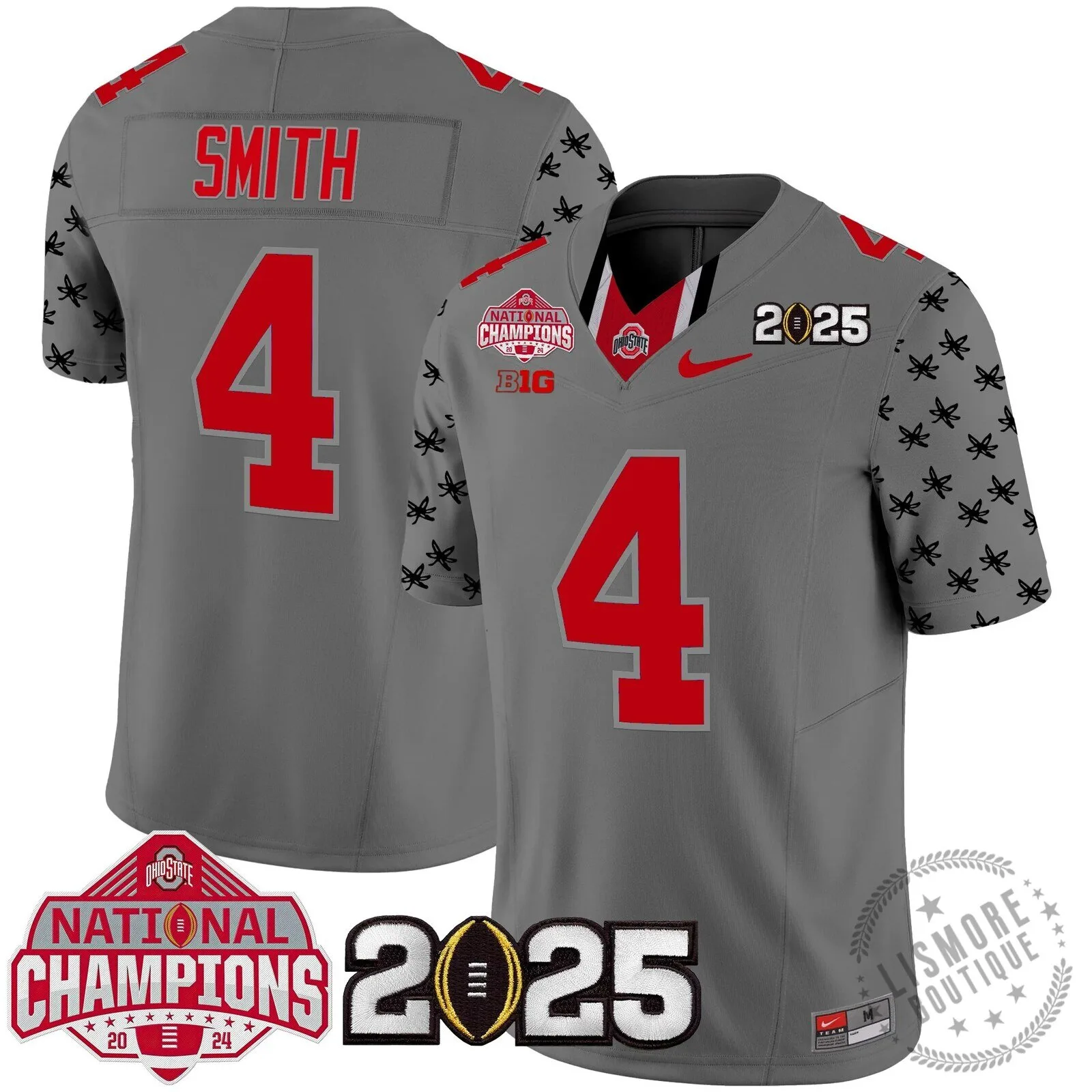 Ohio State Buckeyes National Champions 2025 Football Team Fan Jersey 81 Ohio State Buckeyes National Champions 2025 Football Team Fan Jersey