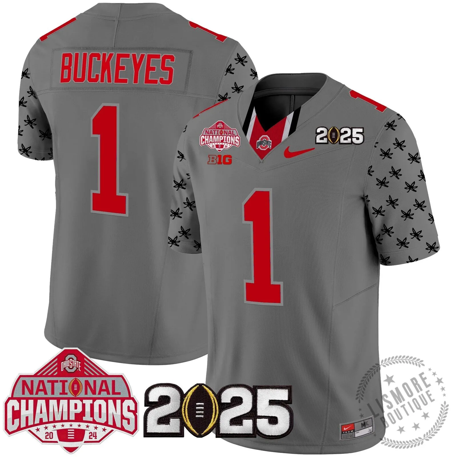 Ohio State Buckeyes National Champions 2025 Football Team Fan Jersey 84 Ohio State Buckeyes National Champions 2025 Football Team Fan Jersey