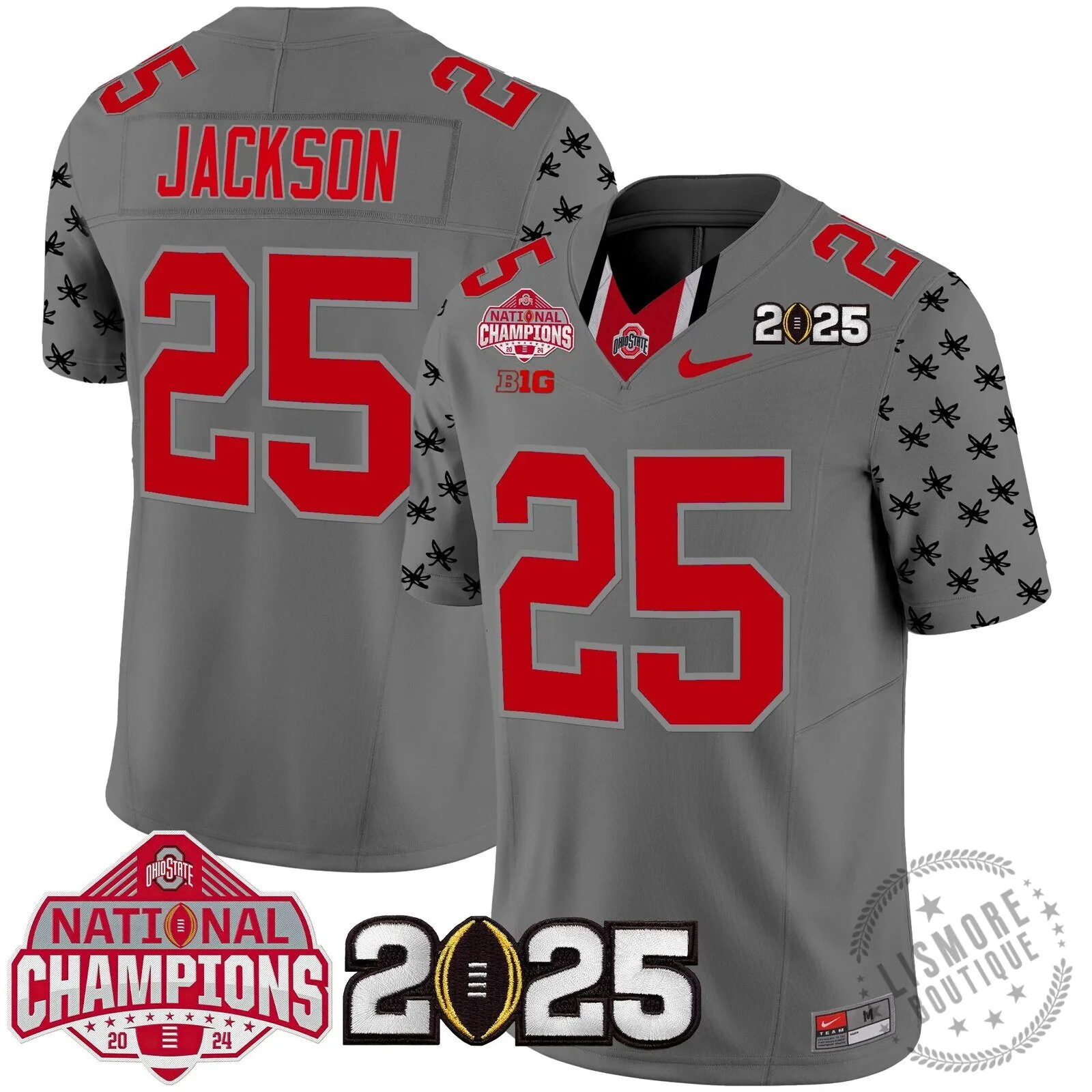 Ohio State Buckeyes National Champions 2025 Football Team Fan Jersey 89 Ohio State Buckeyes National Champions 2025 Football Team Fan Jersey