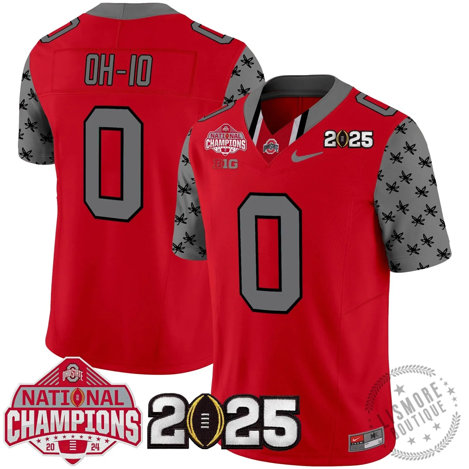Ohio State Buckeyes National Champions 2025 Football Team Fan Jersey 90 Ohio State Buckeyes National Champions 2025 Football Team Fan Jersey
