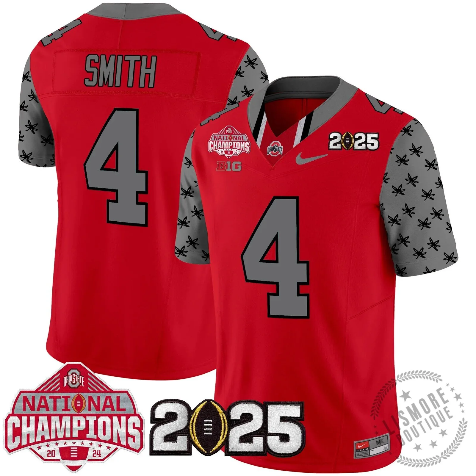 Ohio State Buckeyes National Champions 2025 Football Team Fan Jersey 91 Ohio State Buckeyes National Champions 2025 Football Team Fan Jersey