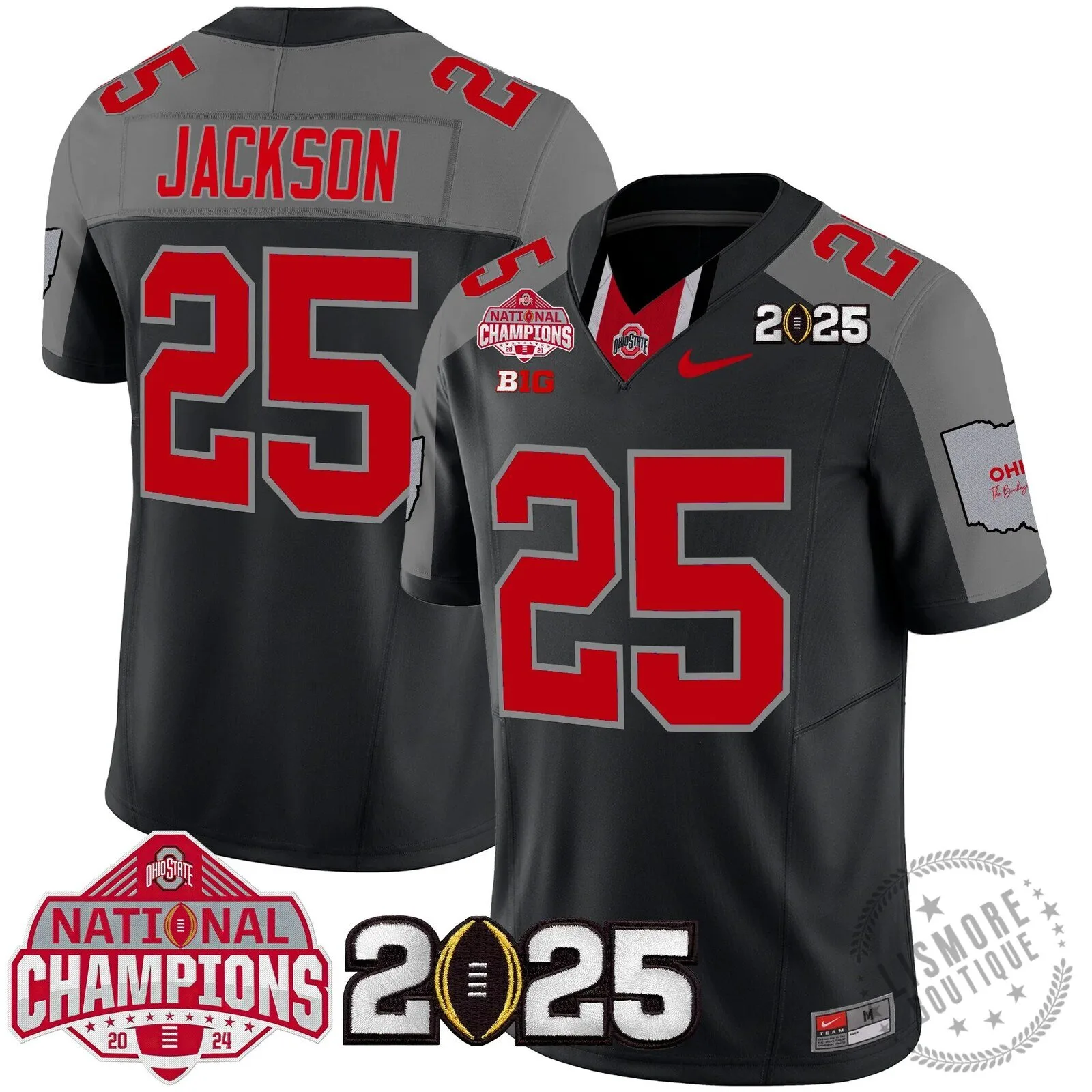 Ohio State Buckeyes National Champions 2025 Football Team Fan Jersey 109 Ohio State Buckeyes National Champions 2025 Football Team Fan Jersey