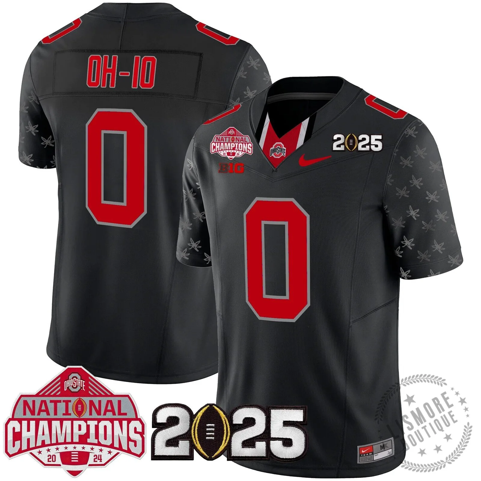 Ohio State Buckeyes National Champions 2025 Football Team Fan Jersey 110 Ohio State Buckeyes National Champions 2025 Football Team Fan Jersey