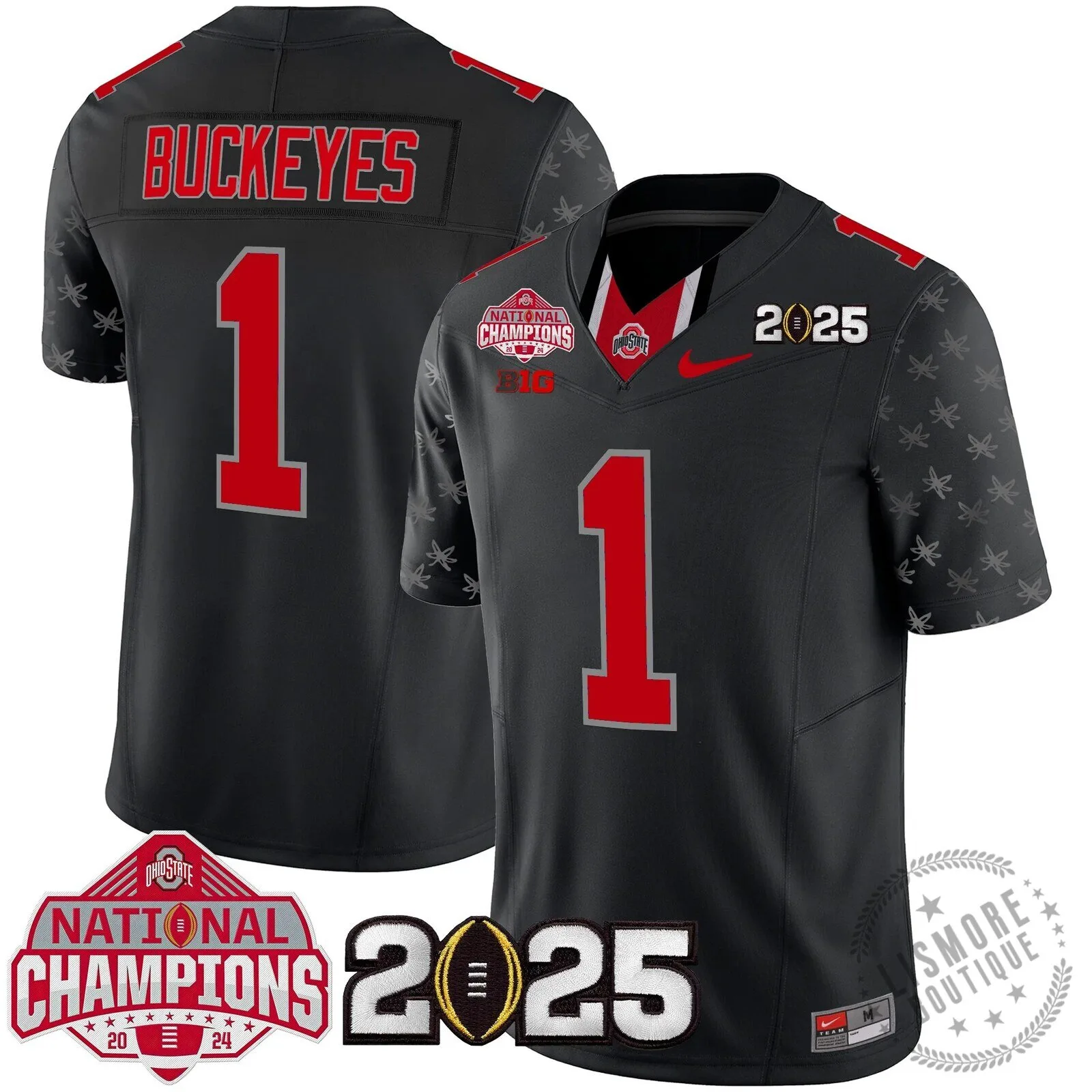 Ohio State Buckeyes National Champions 2025 Football Team Fan Jersey 114 Ohio State Buckeyes National Champions 2025 Football Team Fan Jersey