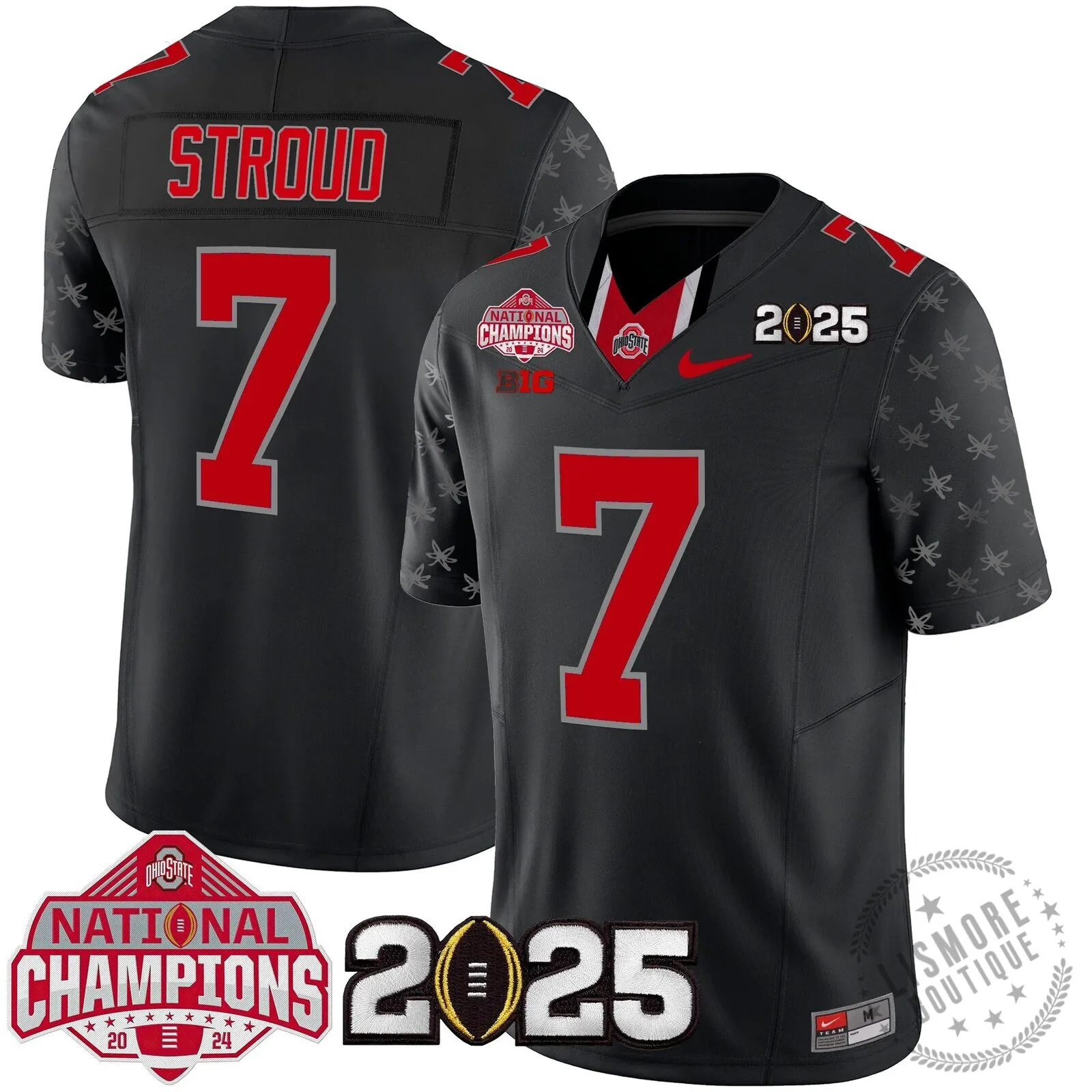 Ohio State Buckeyes National Champions 2025 Football Team Fan Jersey 115 Ohio State Buckeyes National Champions 2025 Football Team Fan Jersey