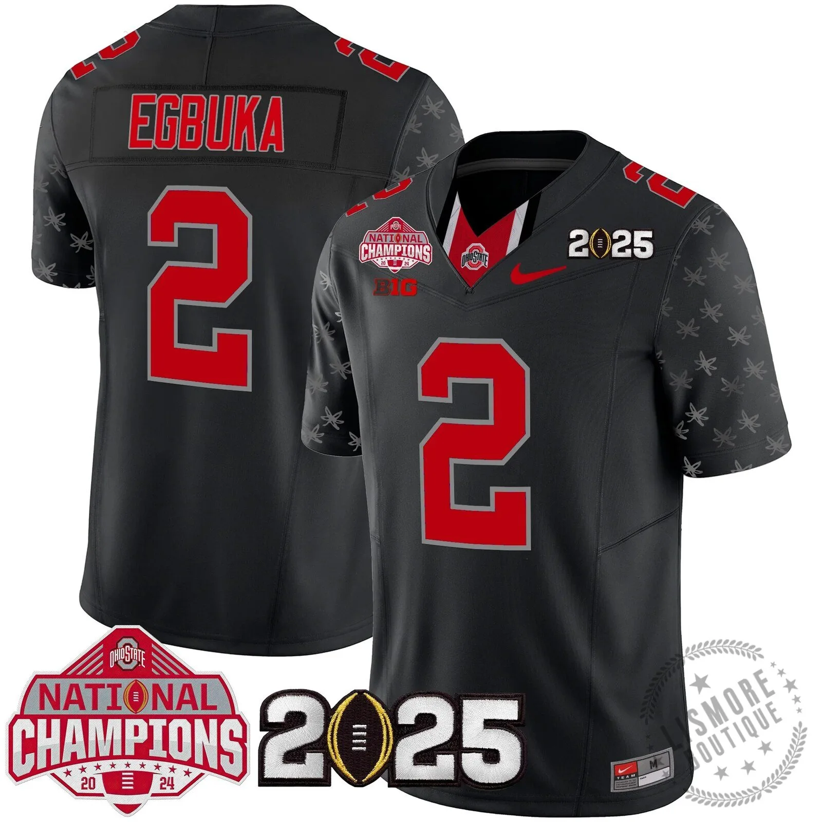Ohio State Buckeyes National Champions 2025 Football Team Fan Jersey 117 Ohio State Buckeyes National Champions 2025 Football Team Fan Jersey
