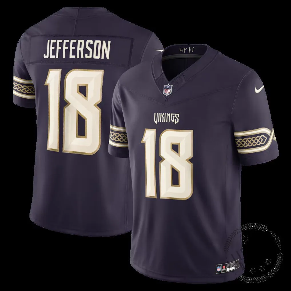 Justin Jefferson Minnesota Vikings Football Jersey Purple