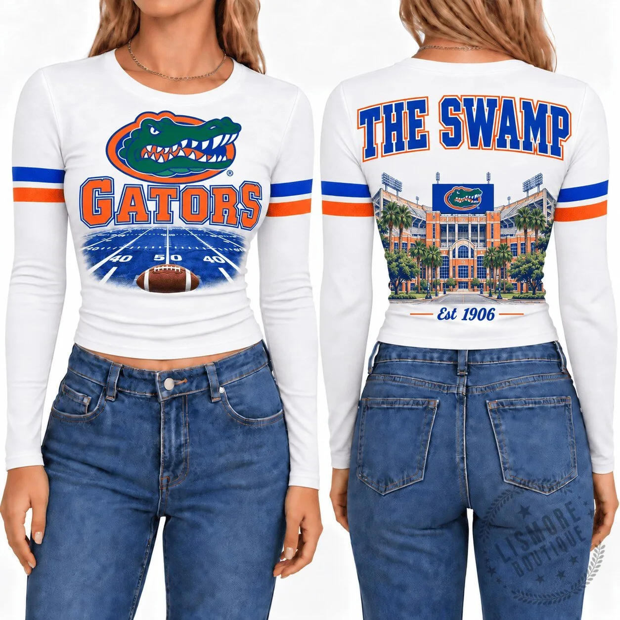 Florida Gators Football Stadium The Swamp Long-Sleeve Shirt