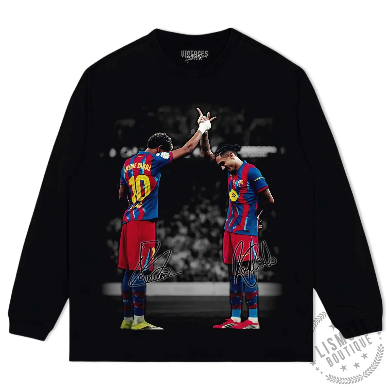 Lamine Yamal Raphinha Barcelona Football Club T-Shirt 7 Lamine Yamal Raphinha Barcelona Football Club T-Shirt