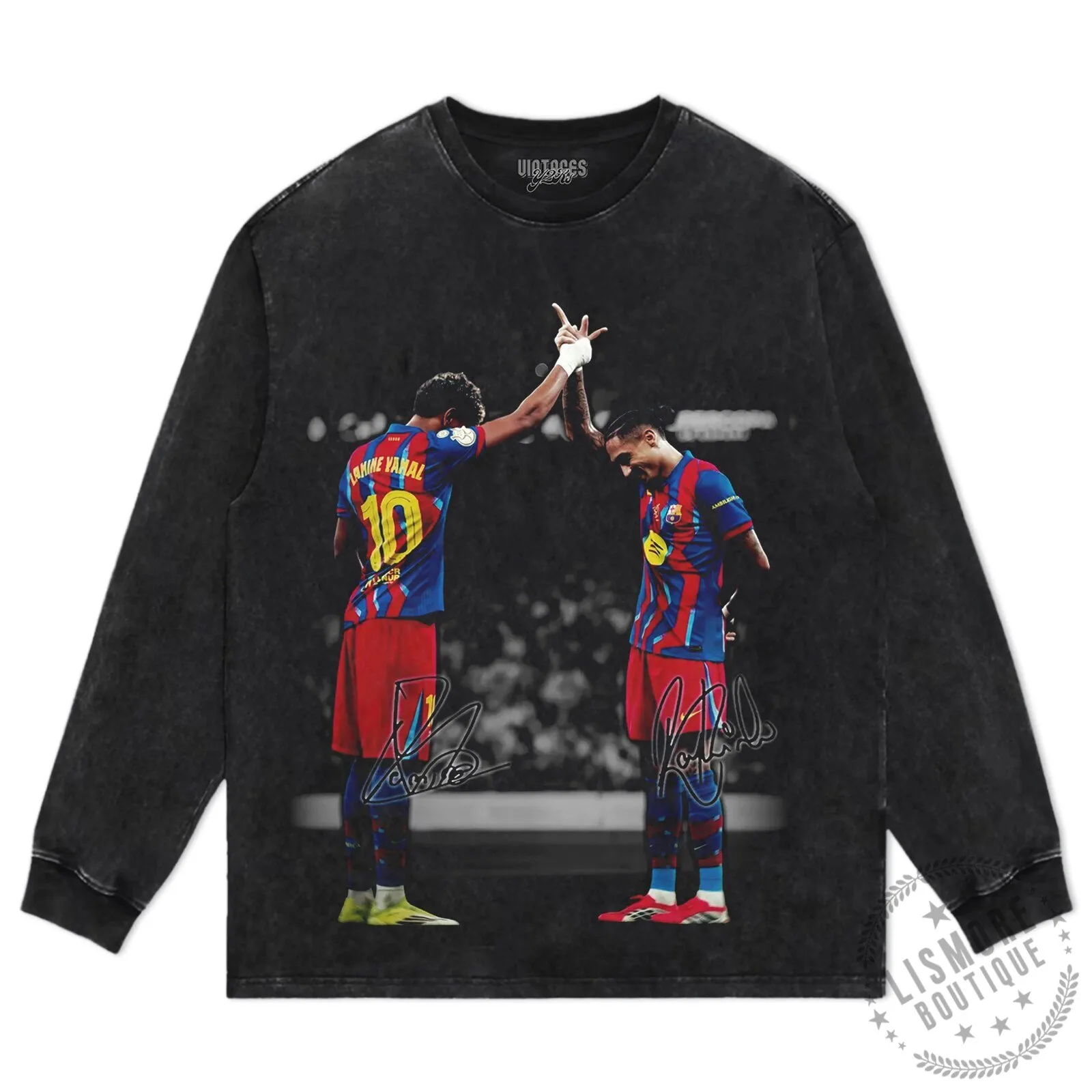 Lamine Yamal Raphinha Barcelona Football Club T-Shirt 8 Lamine Yamal Raphinha Barcelona Football Club T-Shirt