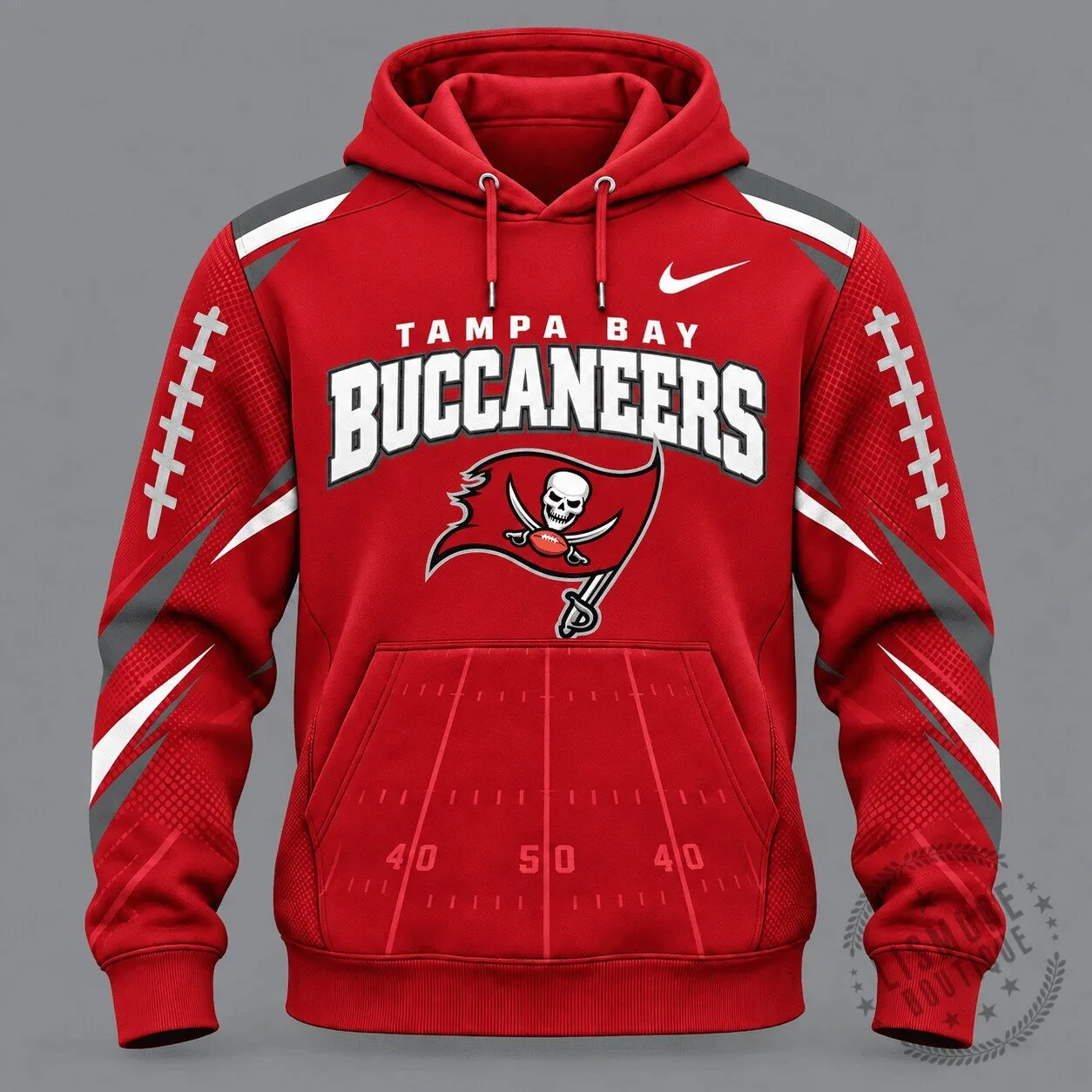Tampa Bay Buccaneers NFL Football Game Day Red Graphic Hoodie