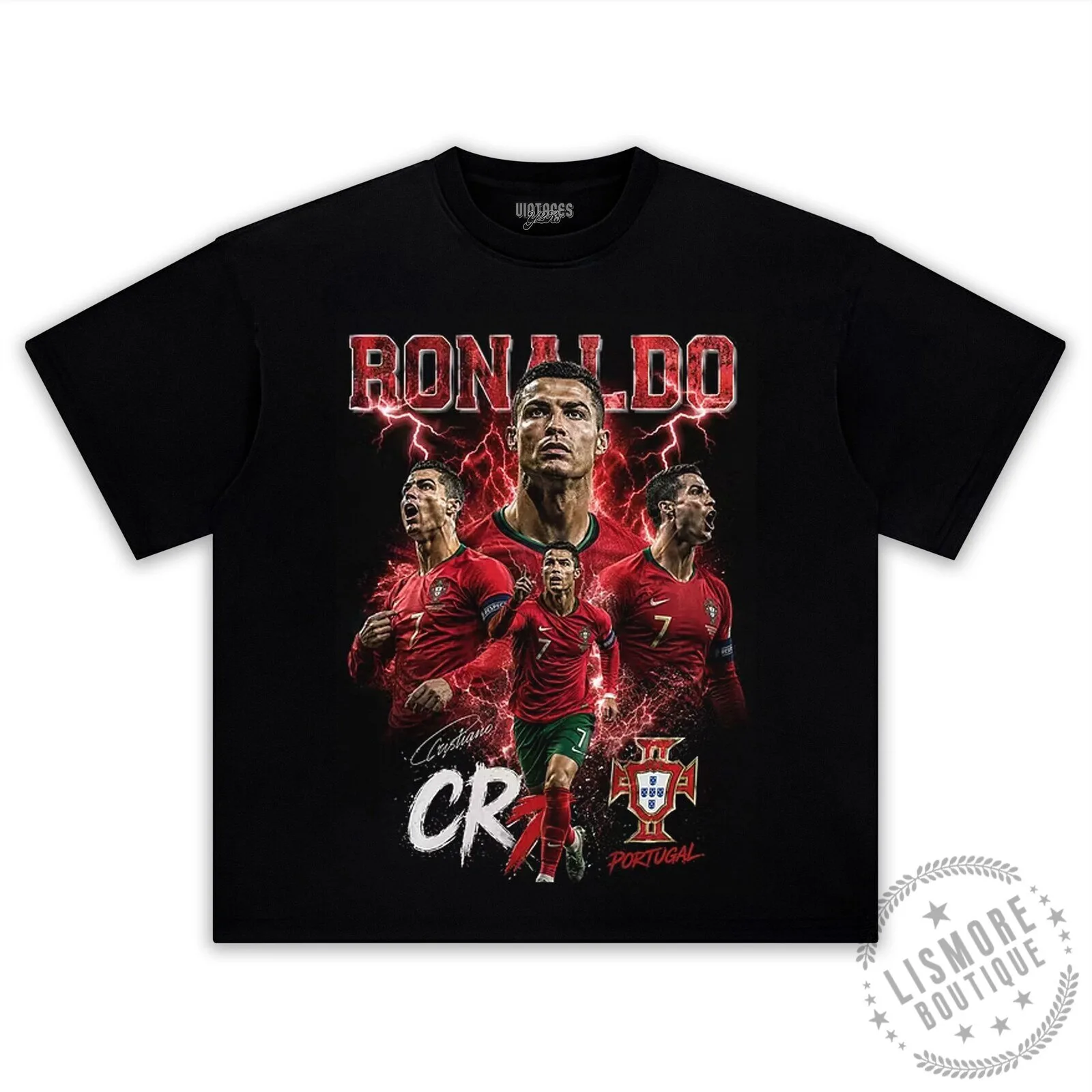 Cristiano Ronaldo Graphic Tee: Portugal Football Legend Design 7 Cristiano Ronaldo Graphic Tee: Portugal Football Legend Design