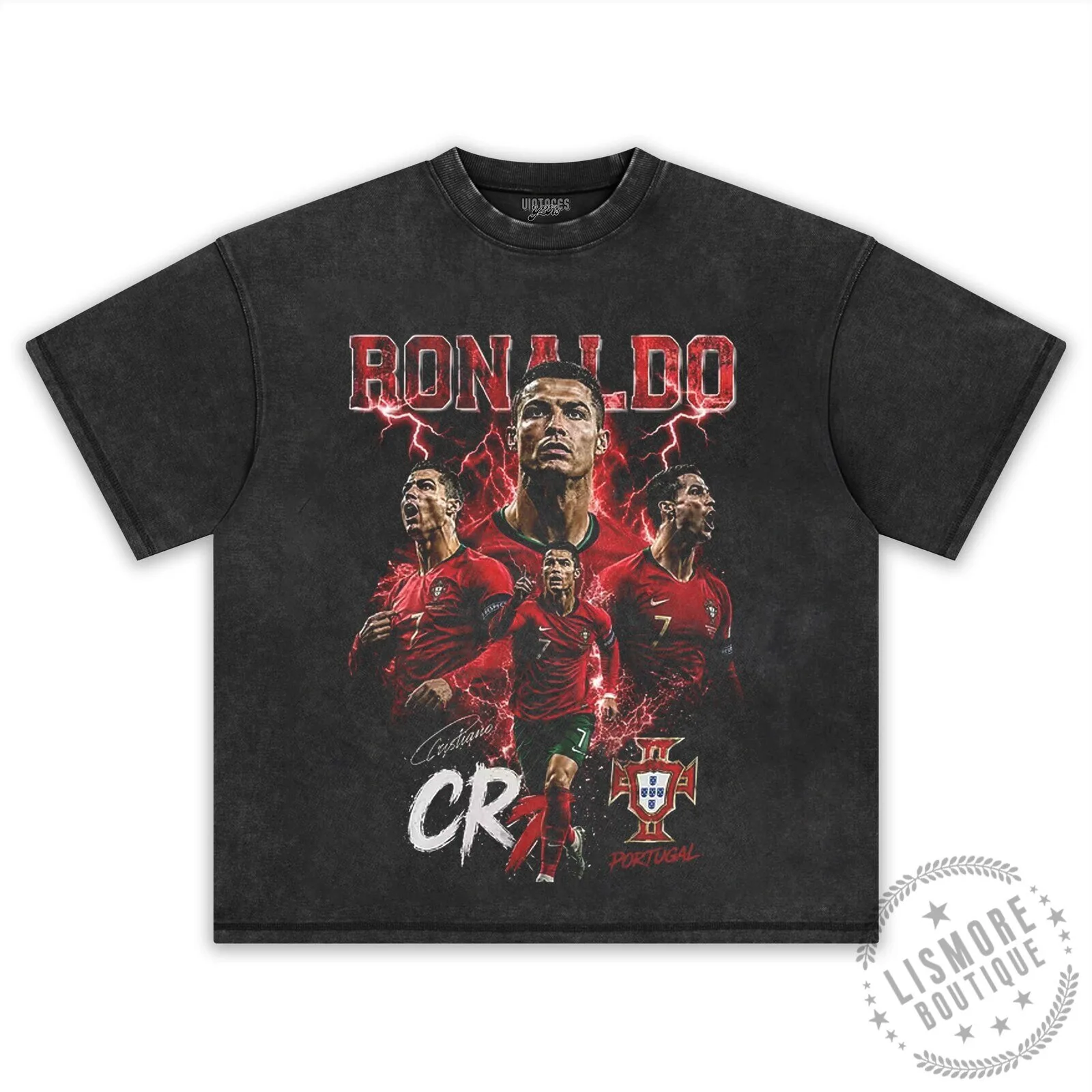 Cristiano Ronaldo Graphic Tee: Portugal Football Legend Design 8 Cristiano Ronaldo Graphic Tee: Portugal Football Legend Design